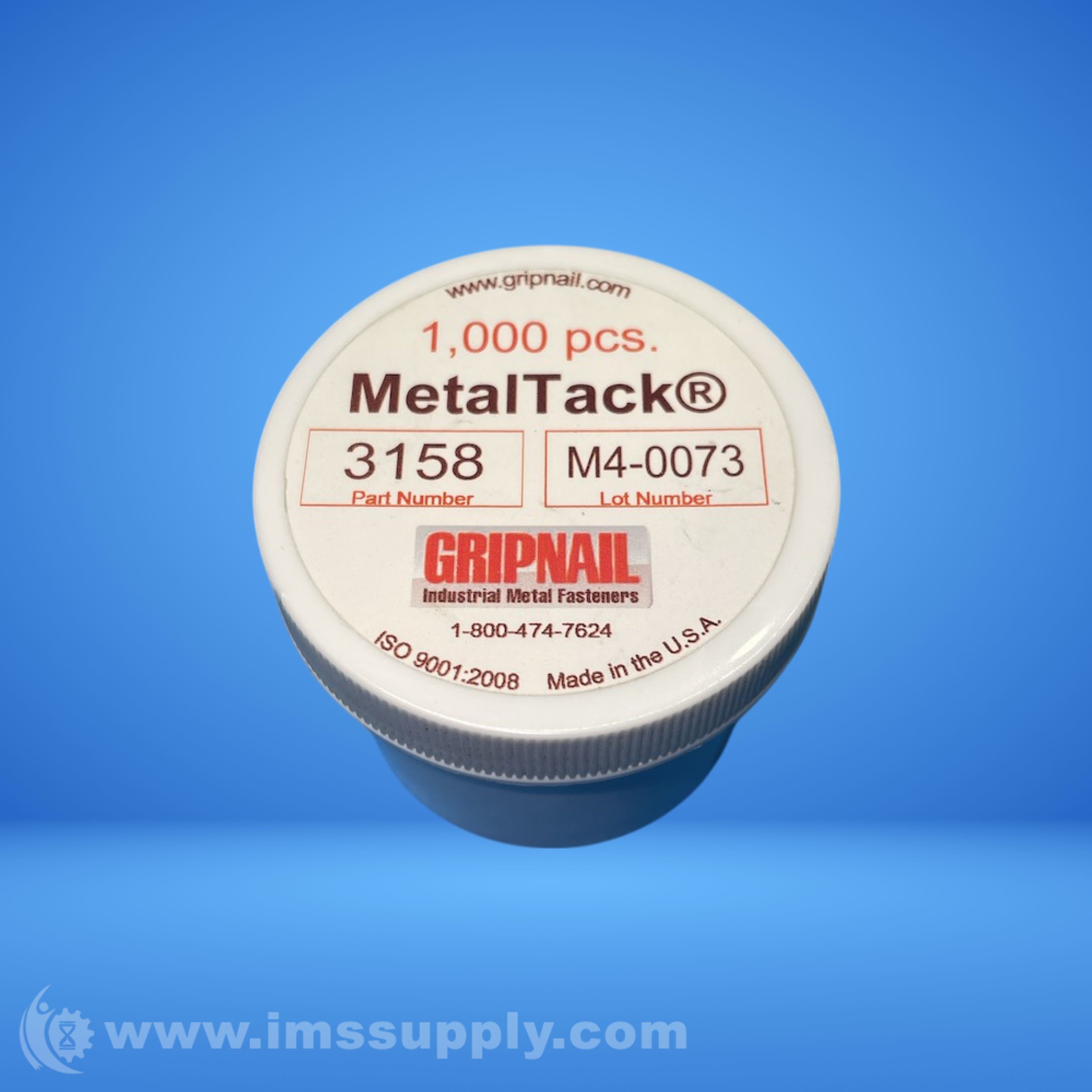 Gripnail 3158 MetalTack Fasteners - IMS Supply