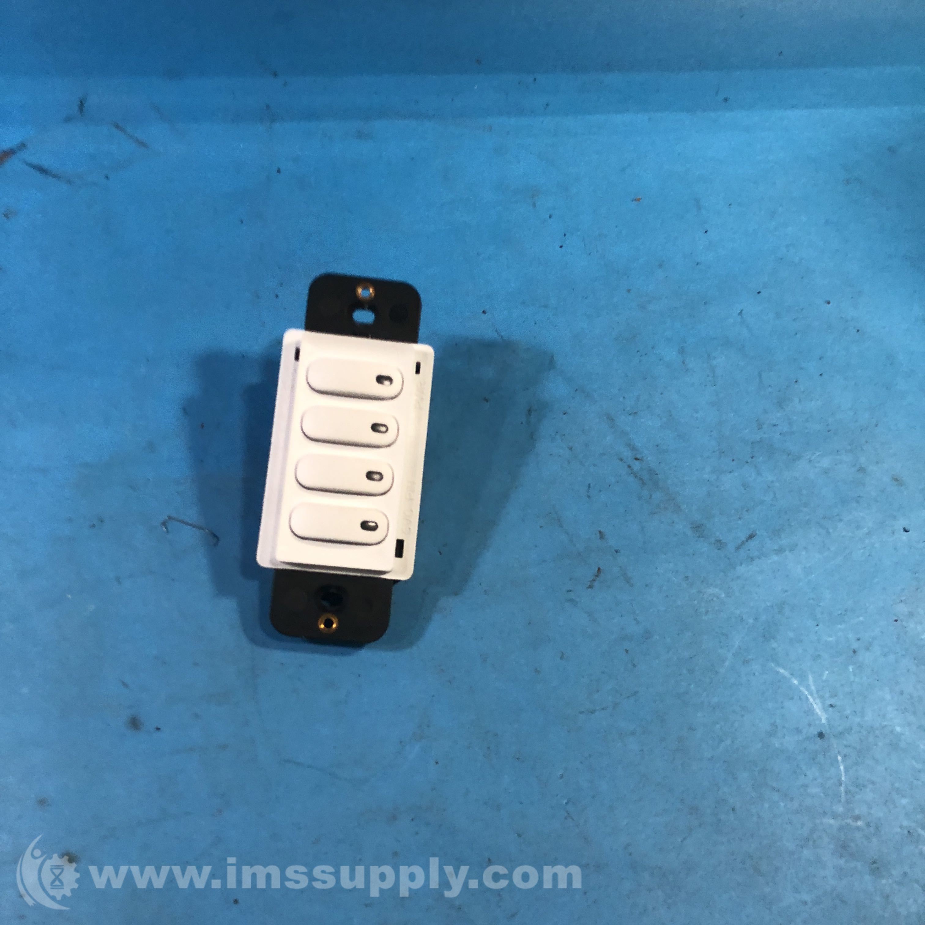 Hubbell NXSW4WH NX Four Button Digital Switch, Decorator Style IMS