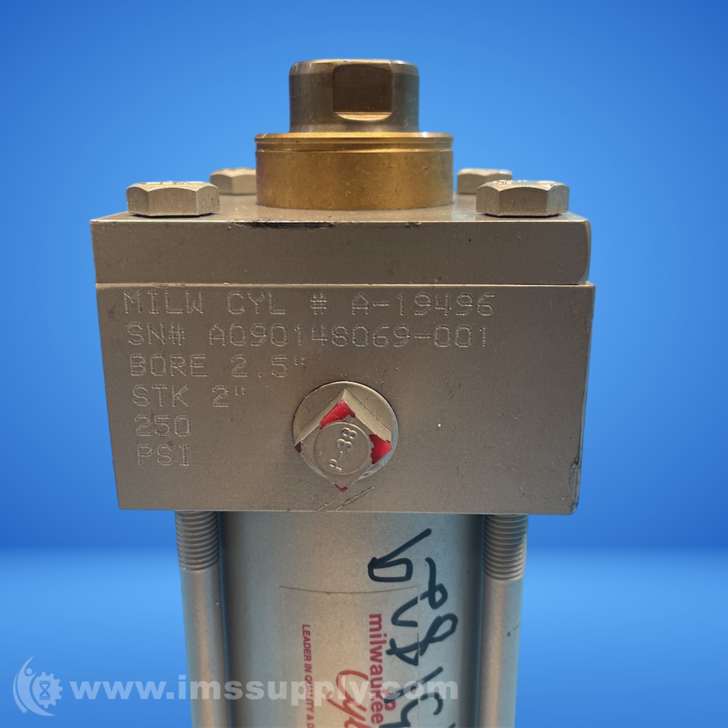 Milwaukee Cylinder A-19496 Pneumatic Cylinder - IMS Supply