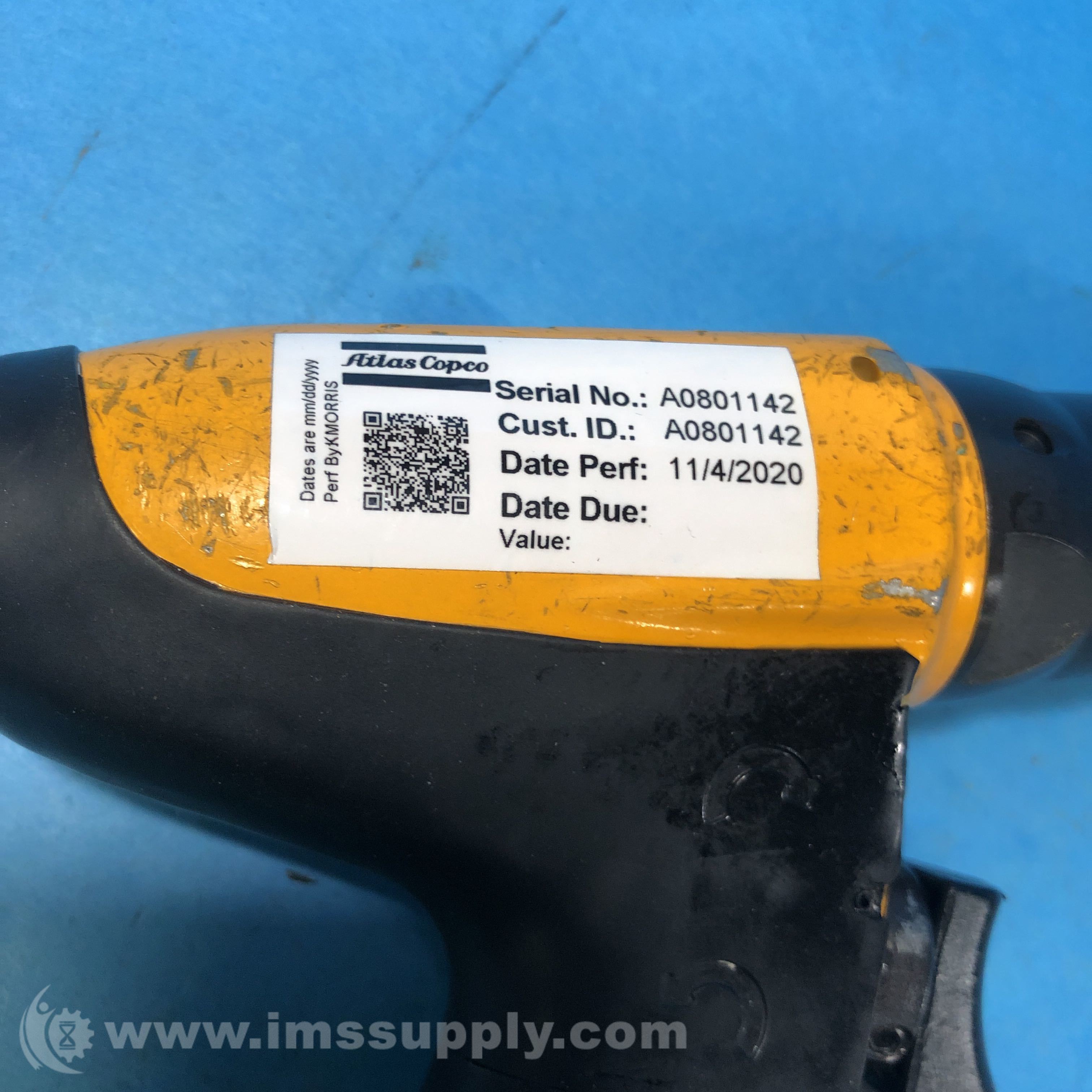 Atlas Copco LUM22 HRX4 8431 0269 20 Pneumatic Nut Runner IMS Supply