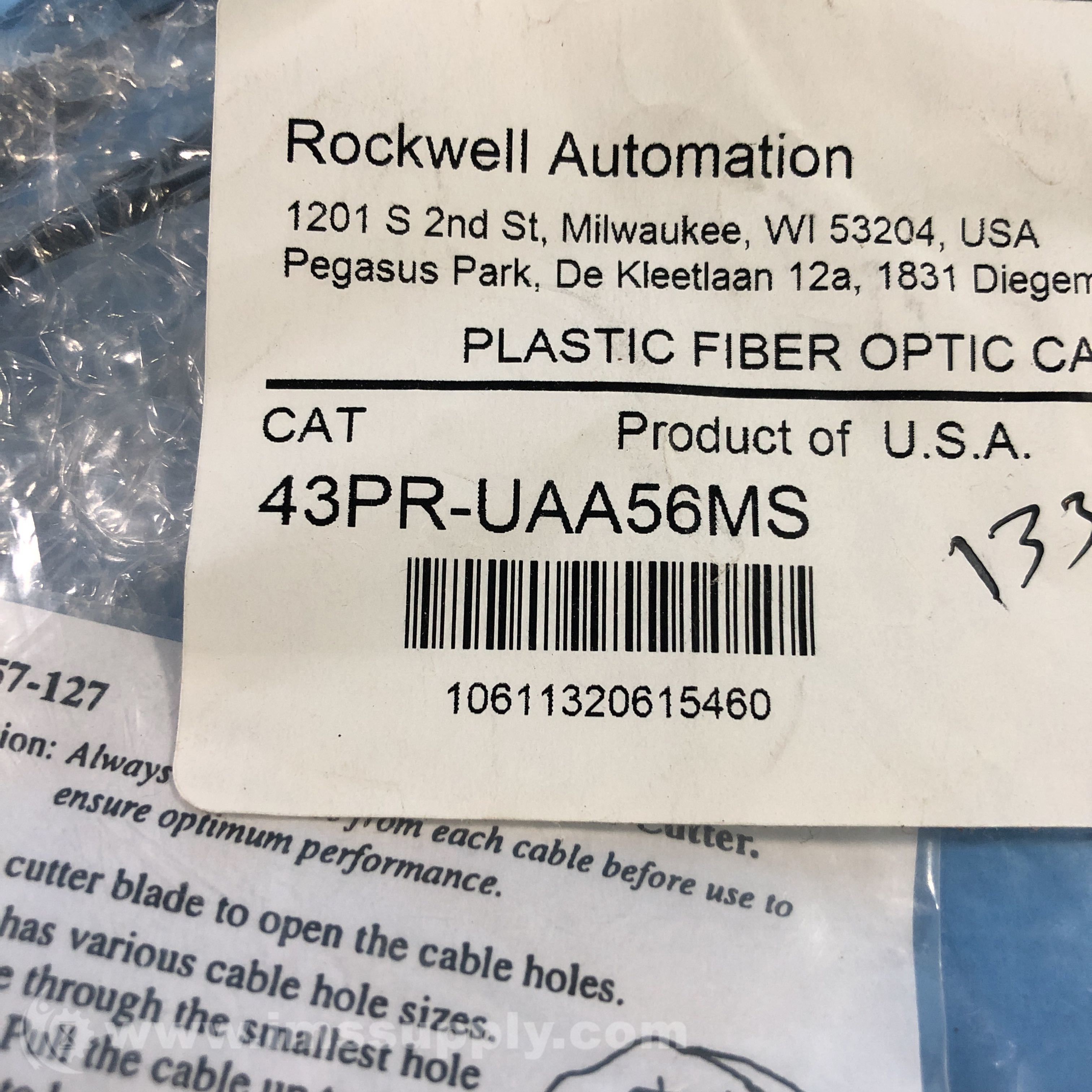 Allen Bradley 43PR-UAA56MS Fiber Optic Cable - IMS Supply