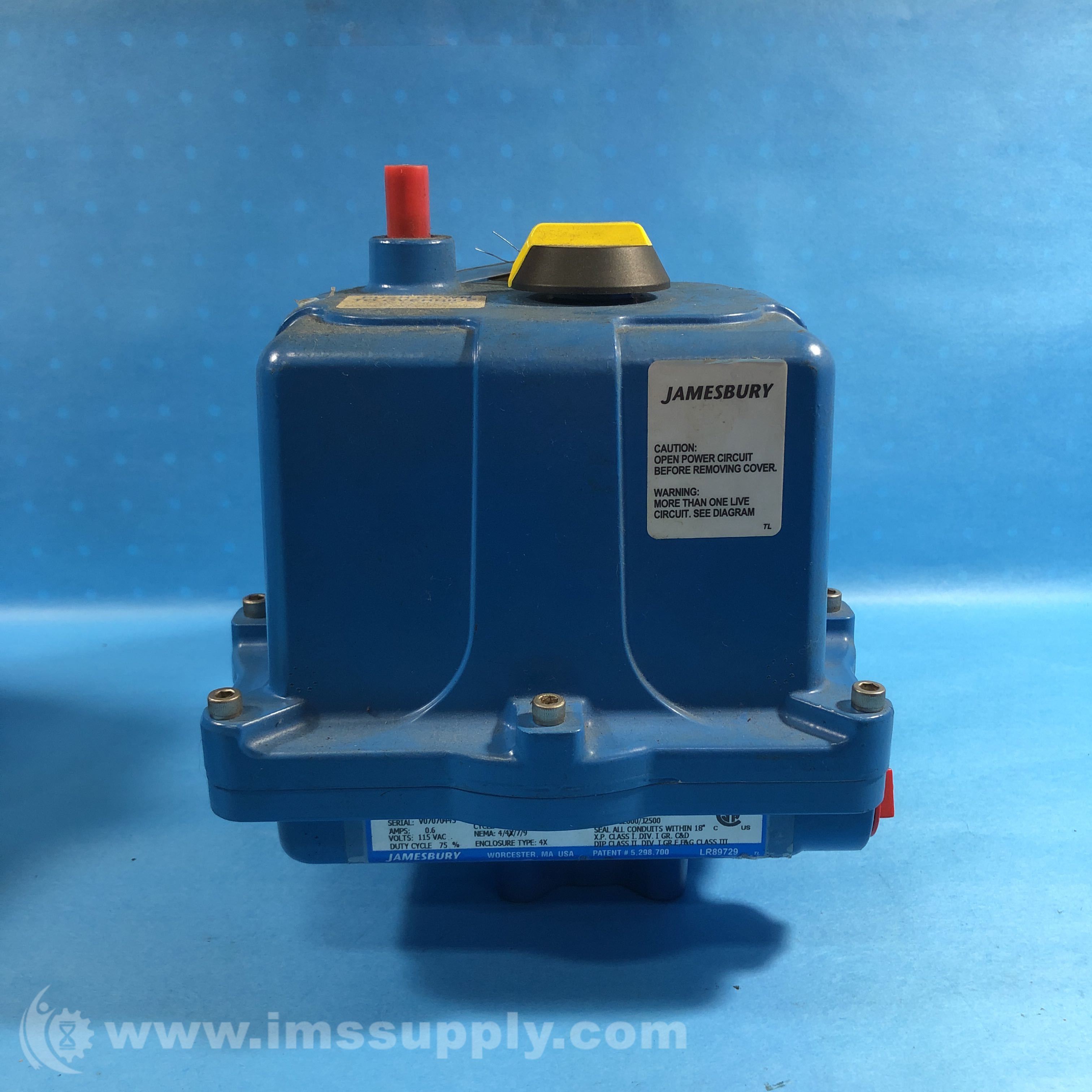 Jamesbury ERV2501QPOS Electric Valve Actuator IMS Supply