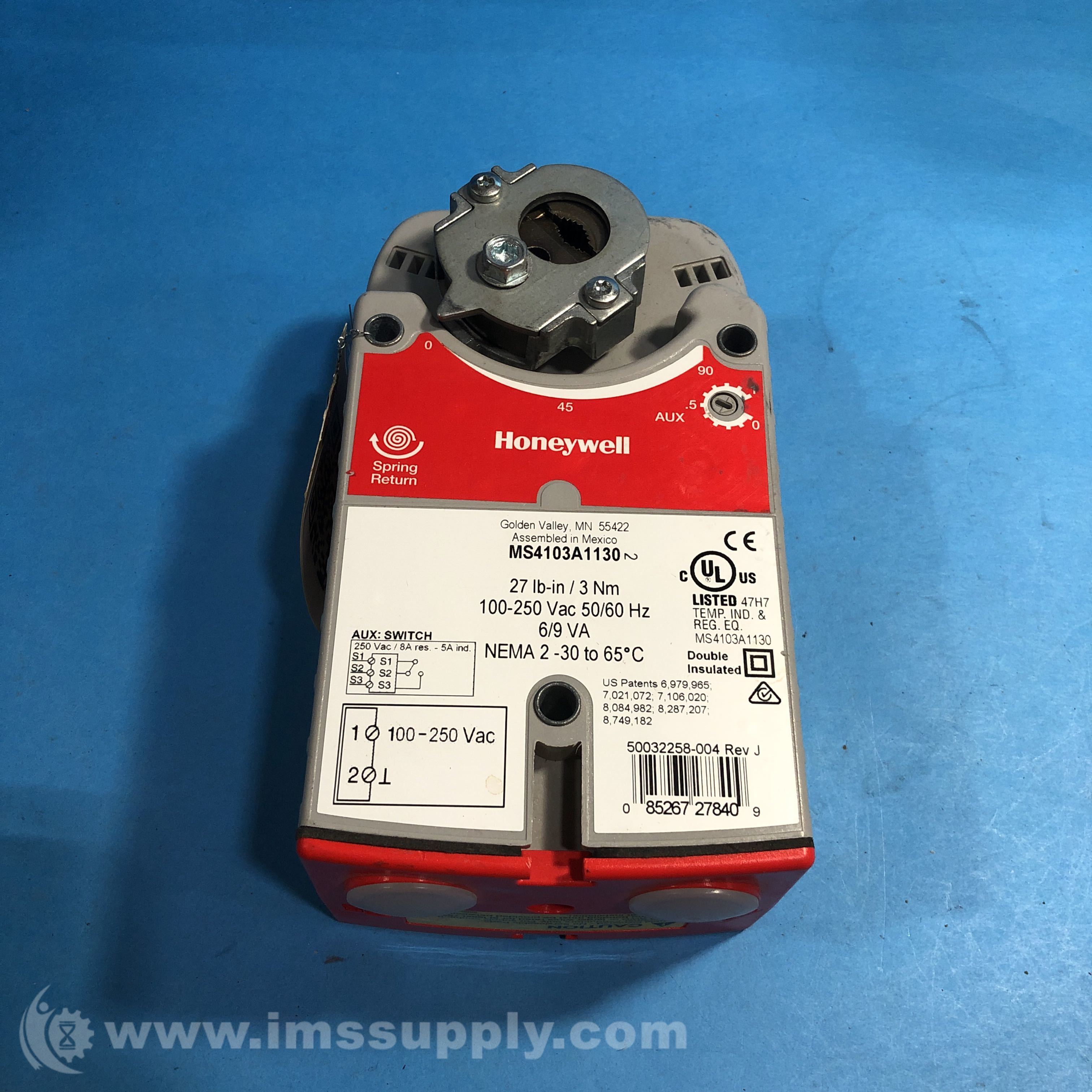 Honeywell MS4103A1130 Spring Return Damper Actuator IMS Supply