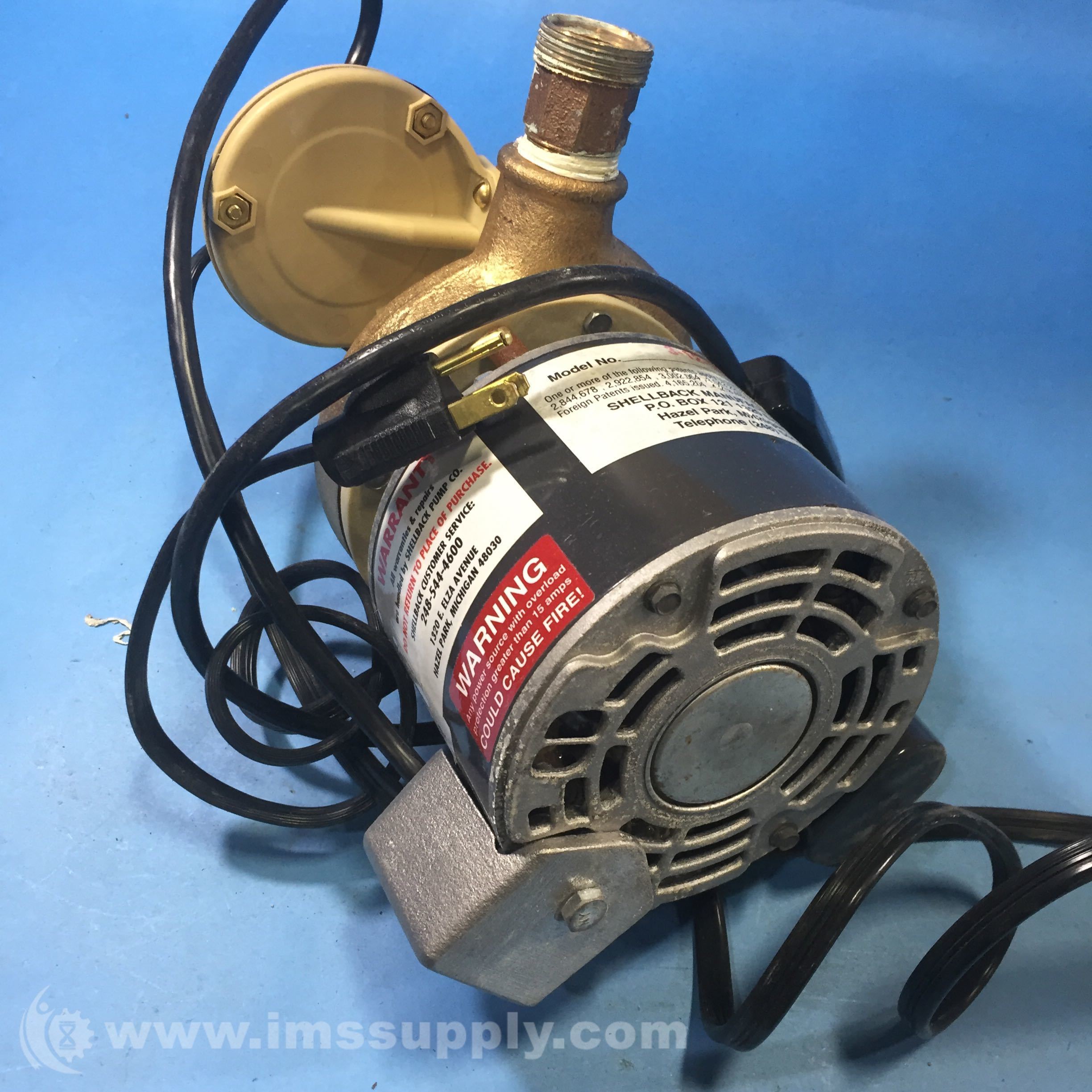 Shellback 31219 Laundry Tray Pump IMS Supply