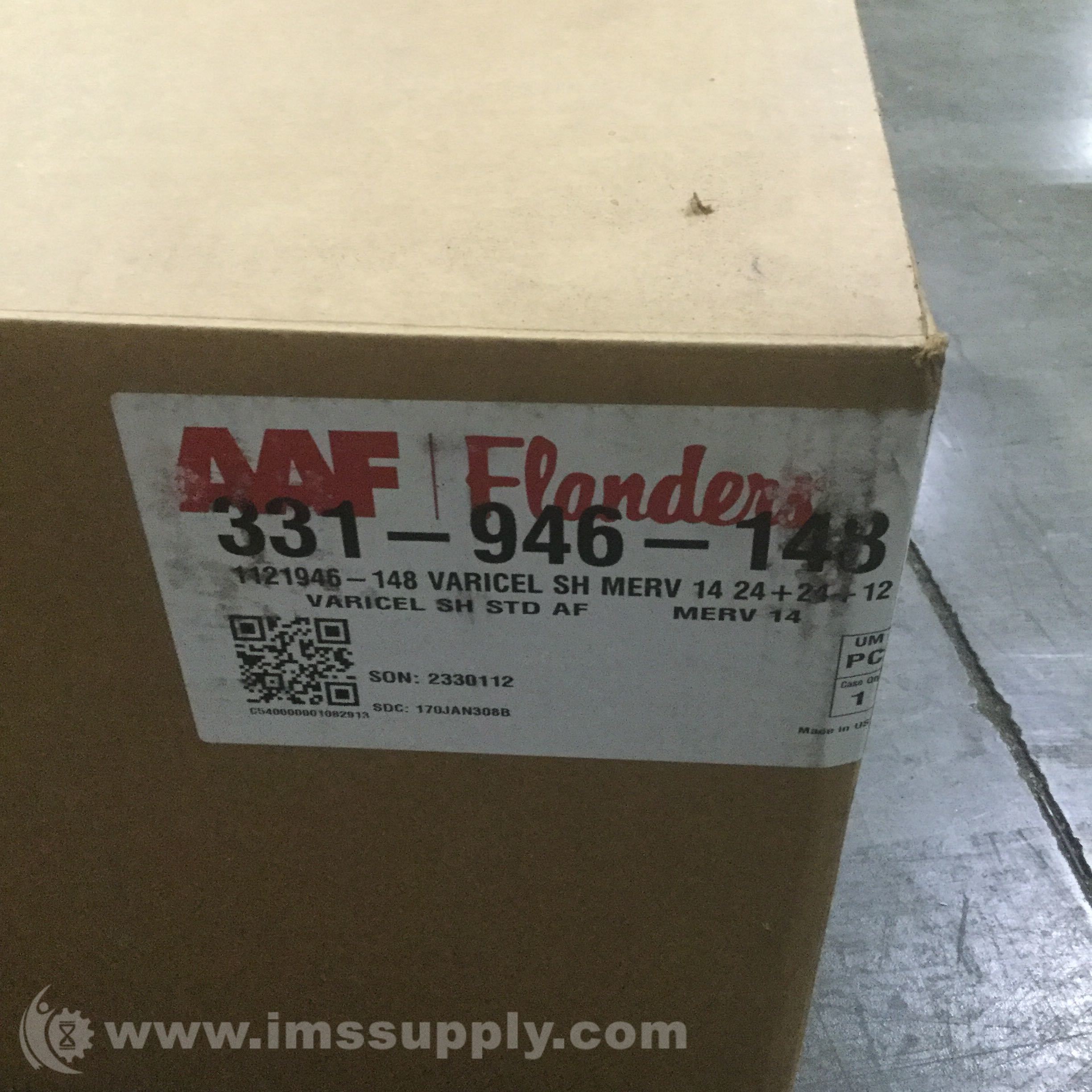 American Air Filter 331946148 Varicel Filter, Pleated Box IMS Supply