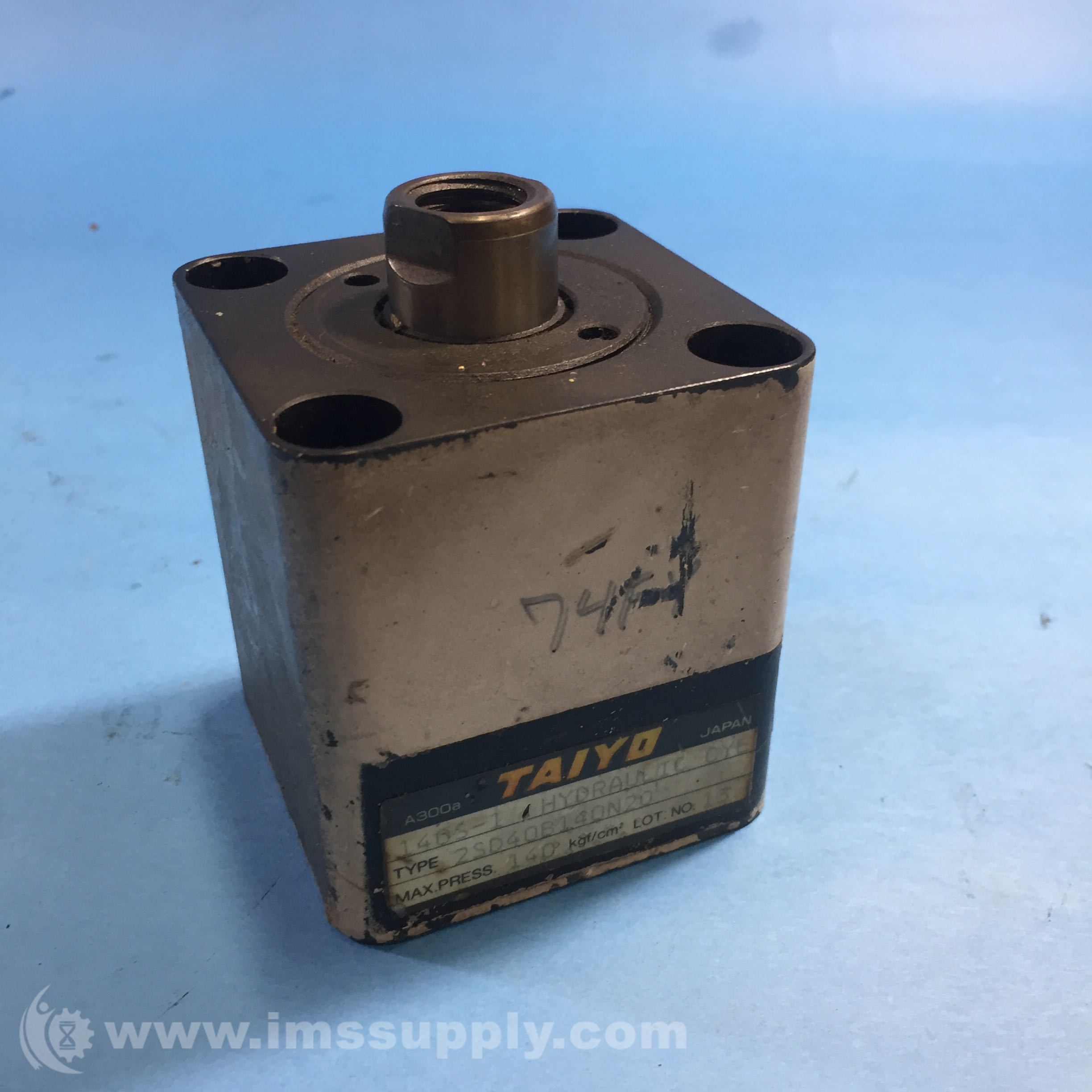 Taiyo 140S1 2SD40B140N20 Hydraulic Cylinder IMS Supply