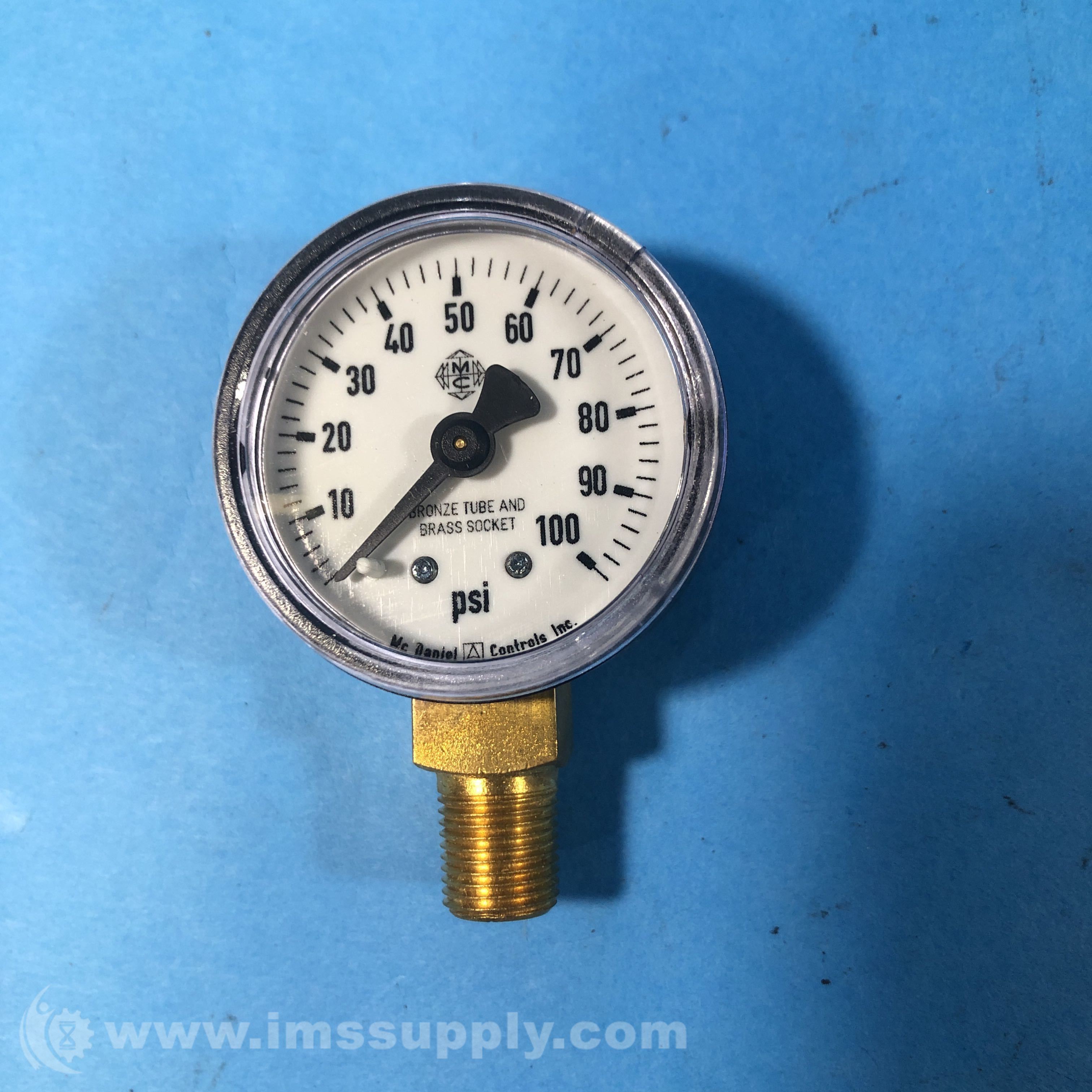 Mcdaniel Controls Commercial Pressure Gauge 0100 PSI 1/8 NPT IMS Supply