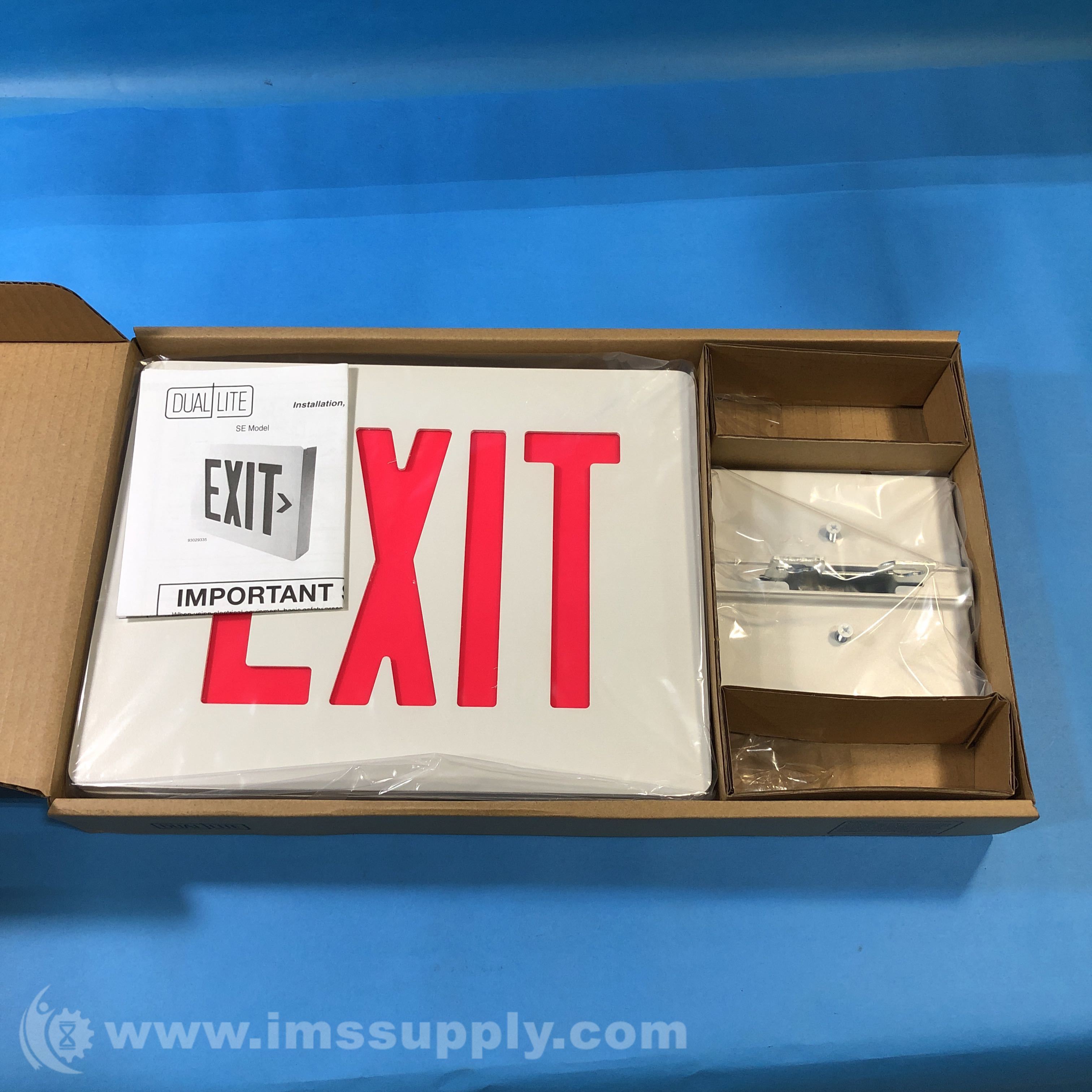 Hubbell Lighting SESRW LED Exit Sign, Red Letters AC Only IMS Supply