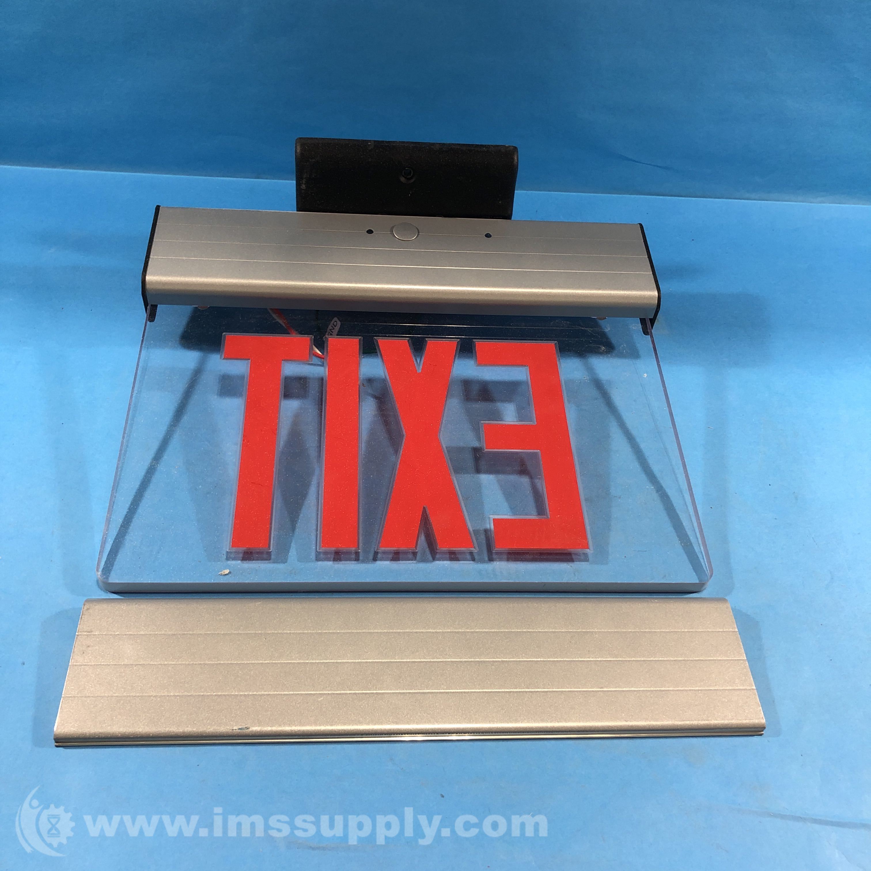 Lithonia EDG 1 R Emergency Exit Sign, Red Letters - IMS Supply