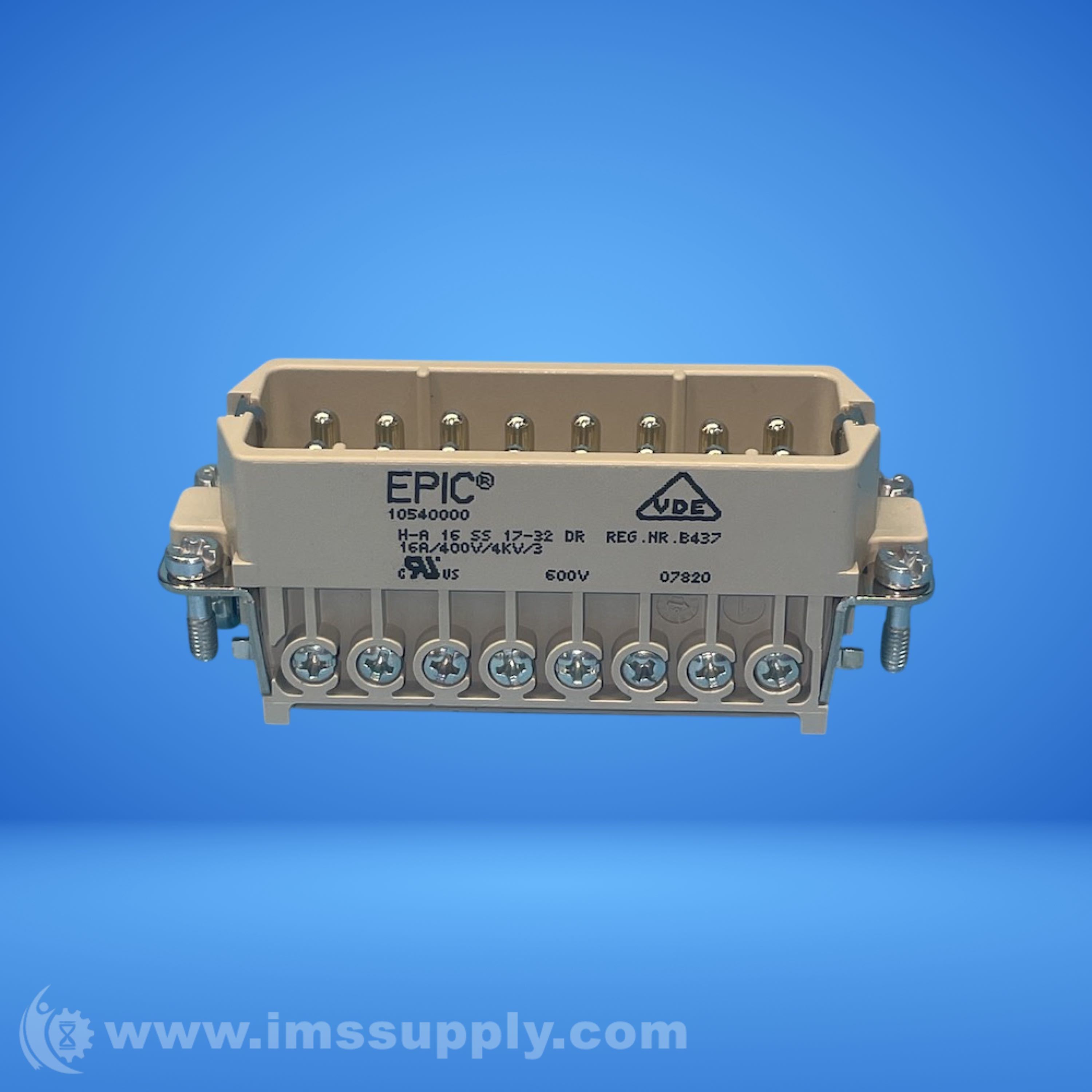 Epic 10540000 Rectangular Connector Plug Insert - IMS Supply
