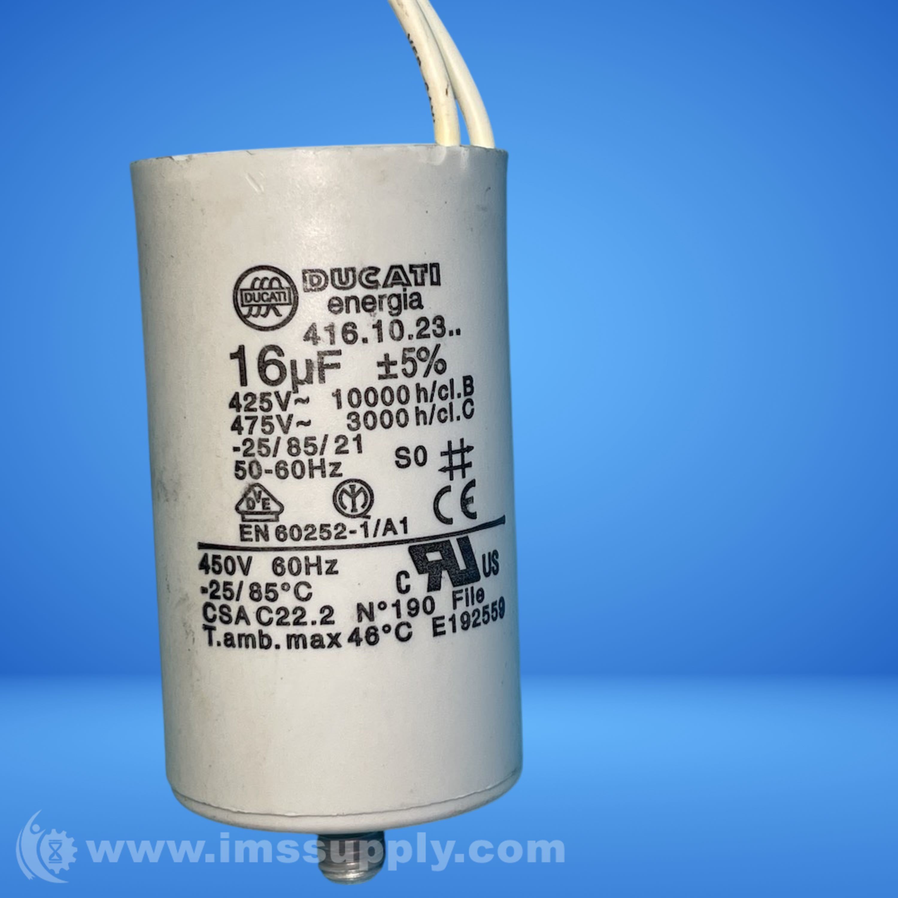 Ducati Energia 60252-1/A1 Electric Capacitor - IMS Supply