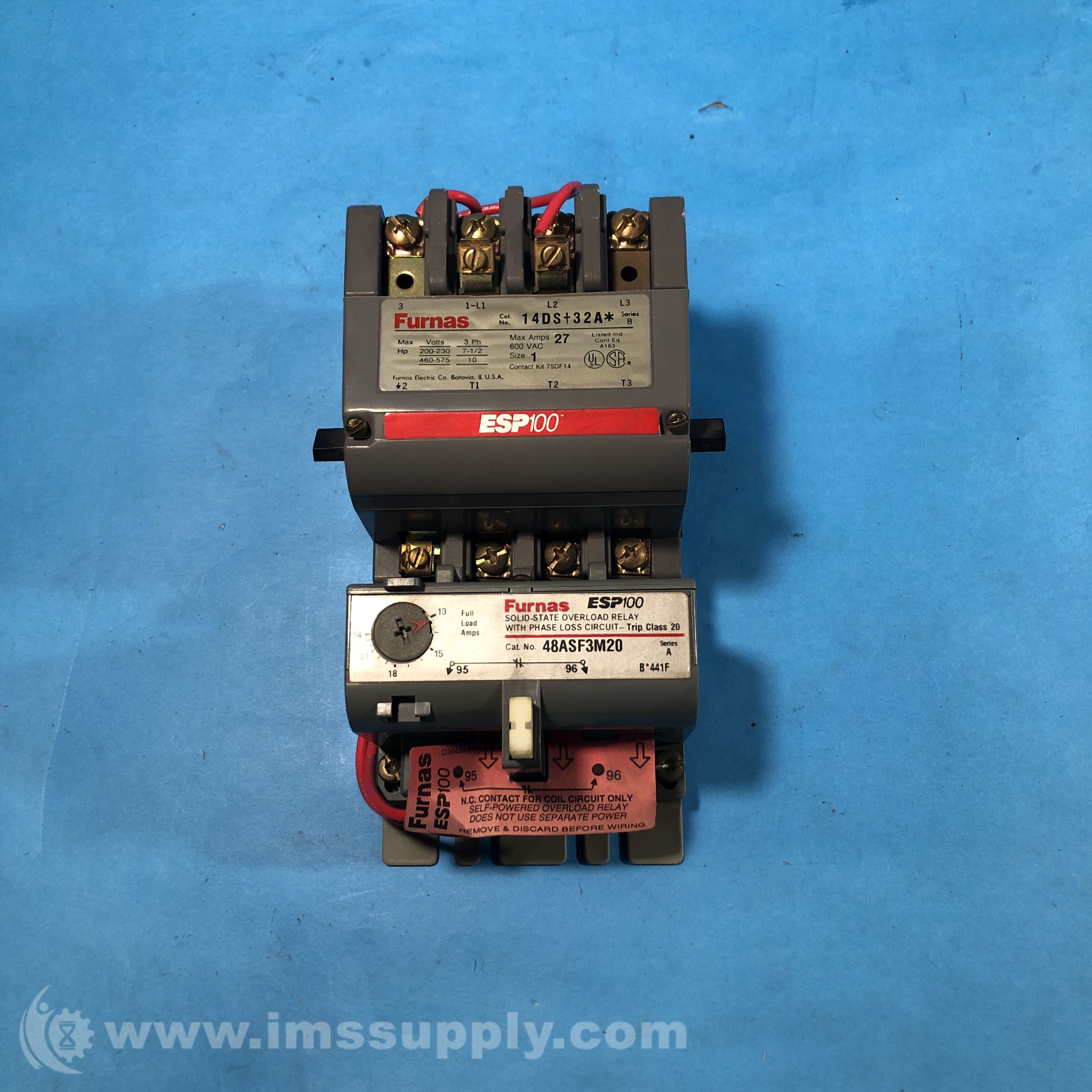 Furnas Electric Co 14DS+32A Series B SolidState Overload Relay IMS