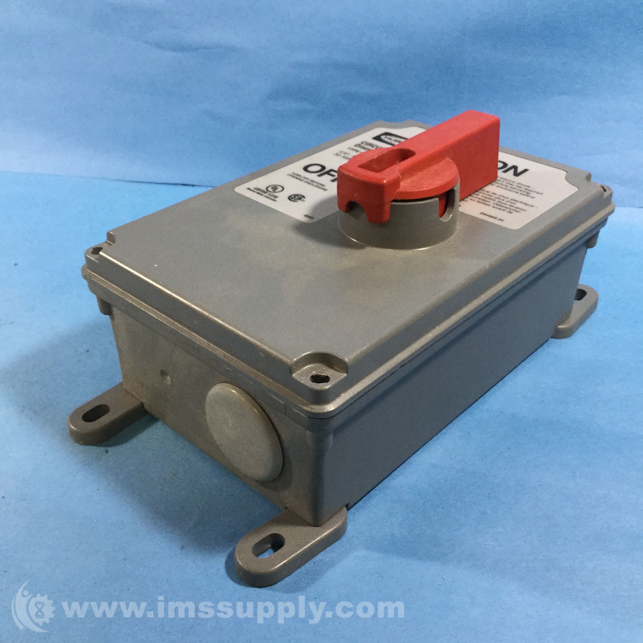 Hubbell HBLDS3VFD CircuitLock Disconnect Switch 30A Type 4X, 12K IMS