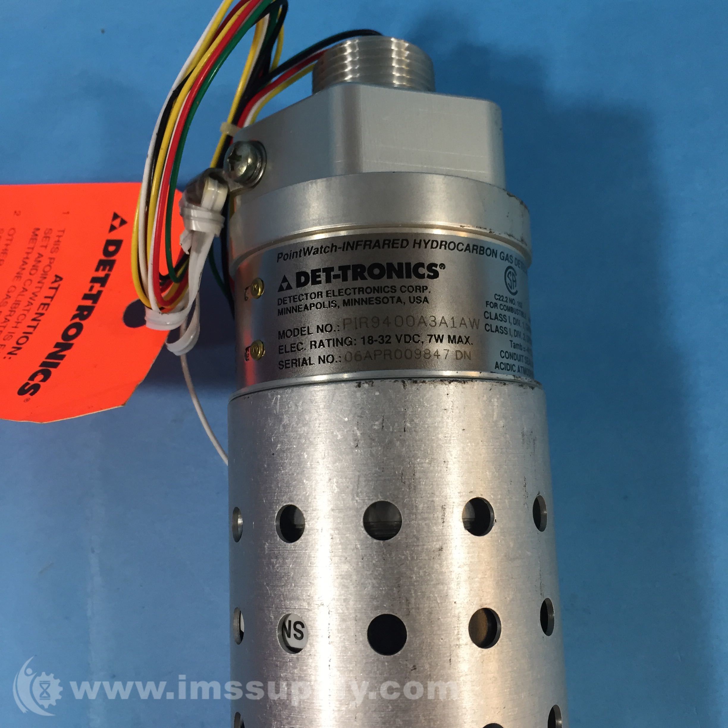 DetTronics PIR9400A3A1AW PointWatch Infrared Hydrocarbon Gas Det IMS Supply