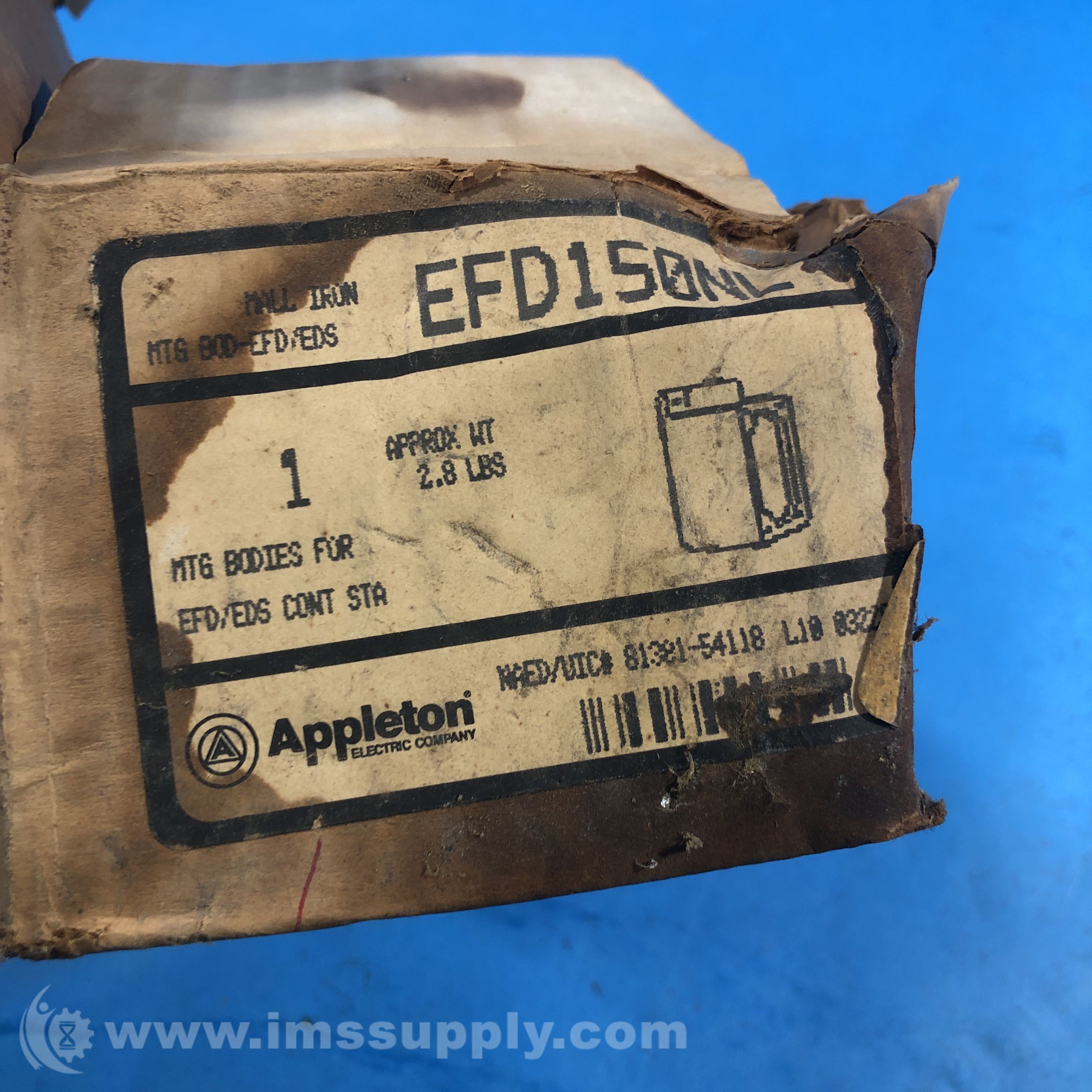 Appleton EFD150NL Electrical Box, EFS & EFD 1 & 2 Gang Control - IMS Supply