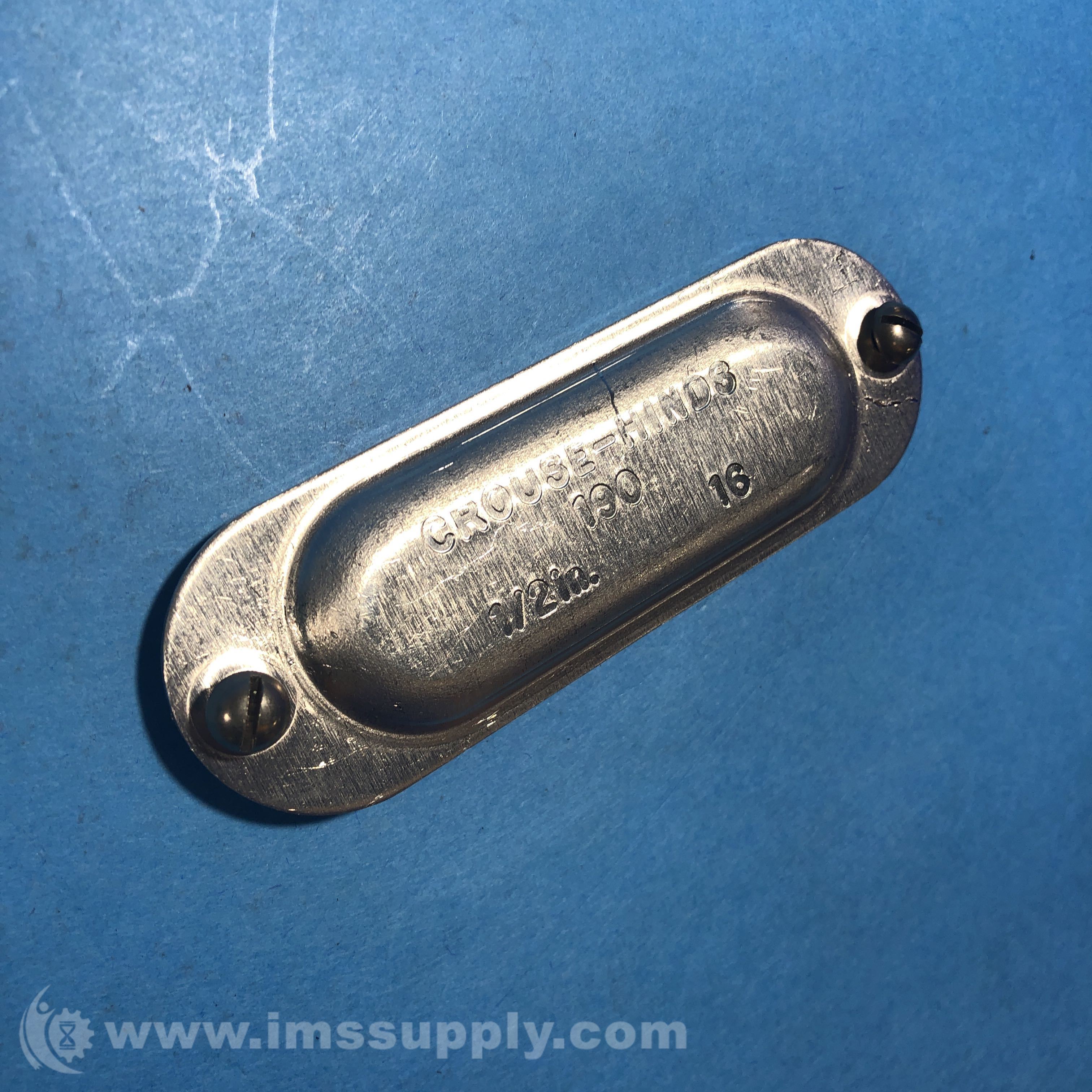 Crouse Hinds 190 1/2 Conduit Body Cover Plate IMS Supply