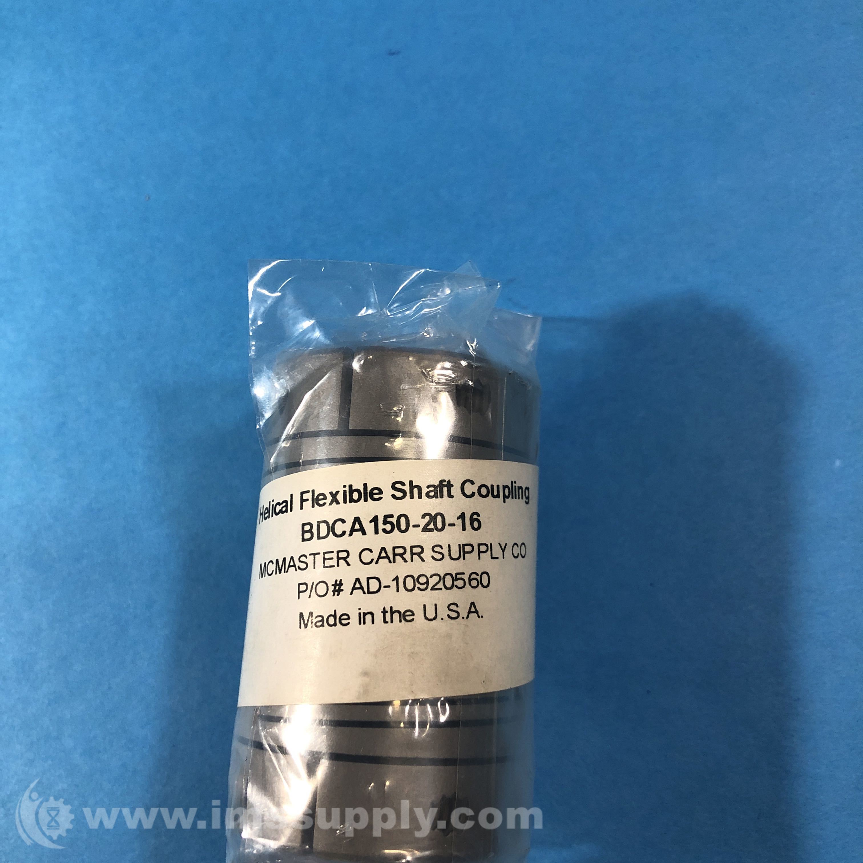 McMasterCarr BDCA1502016 Helical Flexible Shaft Coupling IMS Supply