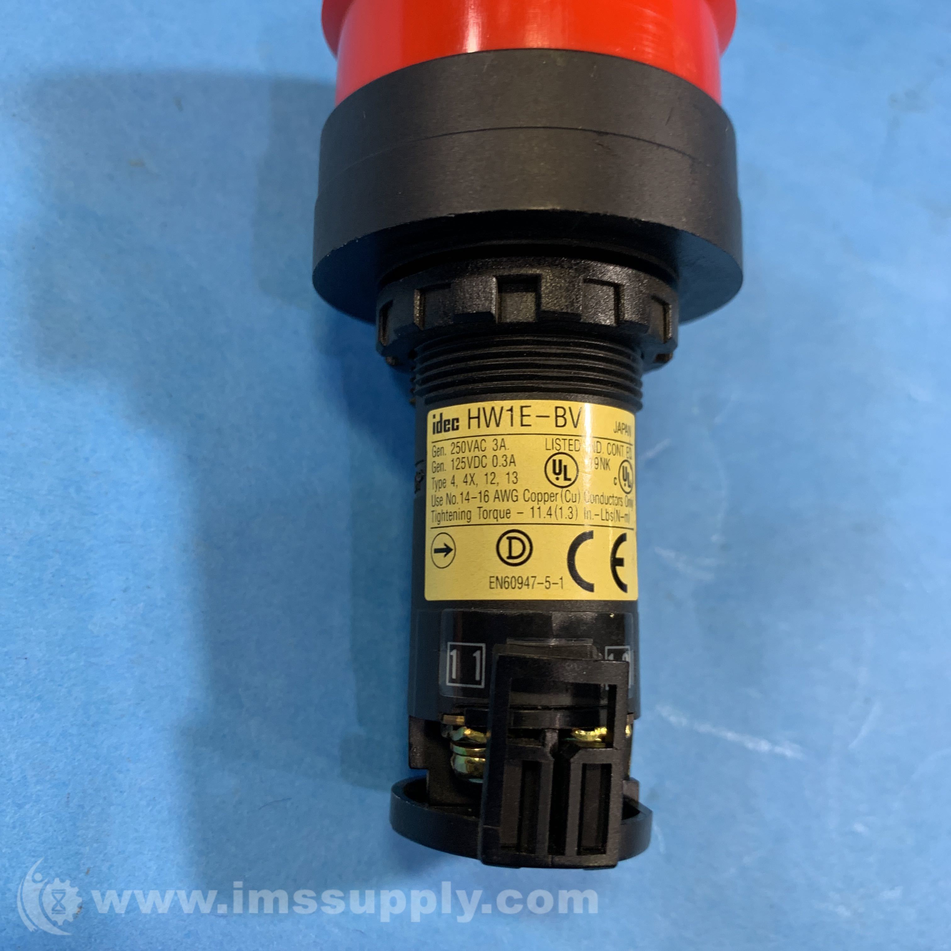 40MM INDUSTRIAL PUSHBUTTON IDEC ABW410-G SWITCH