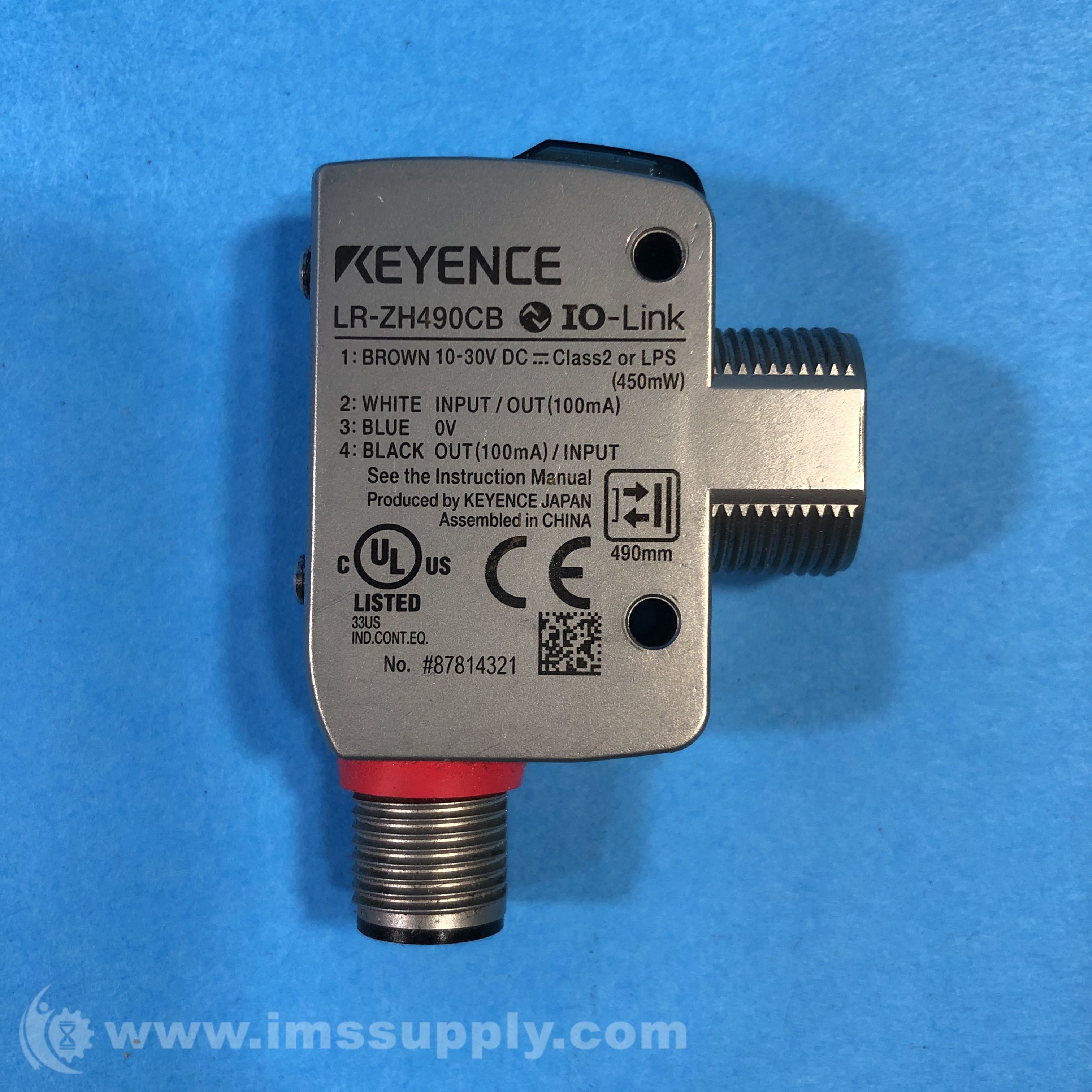 Keyence LRZH490CB IOLink Laser Sensor IMS Supply
