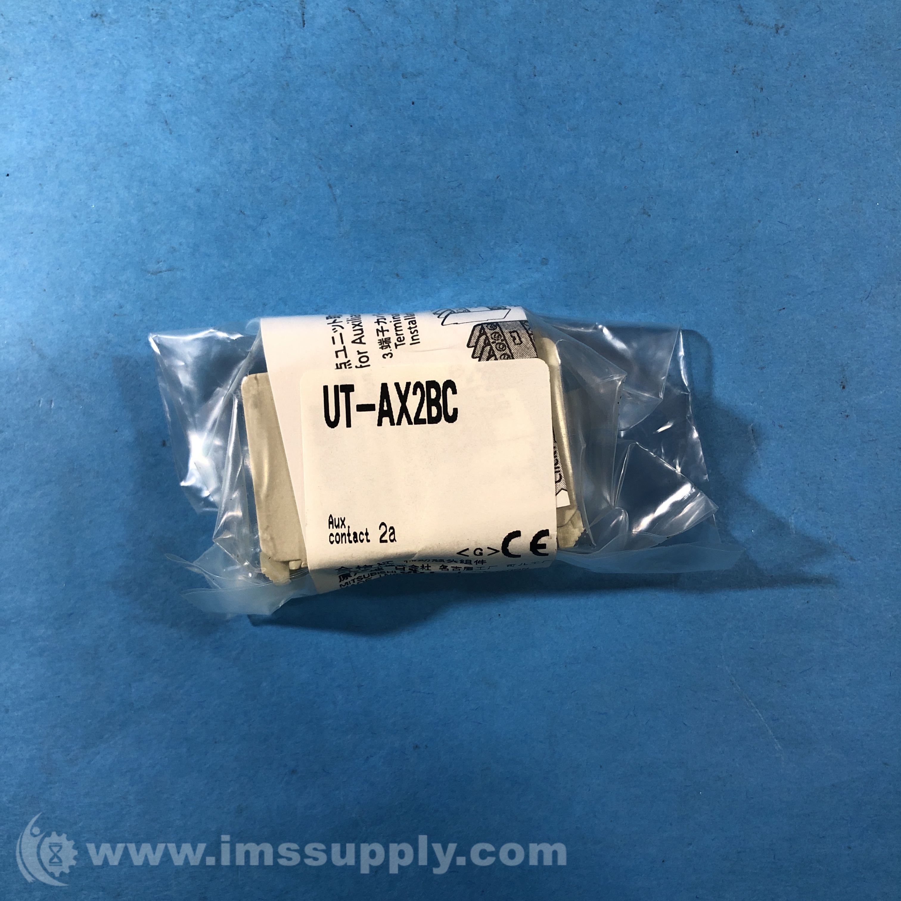 Mitsubishi UT-AX2BC 2A Clip-On Auxiliary Contact Block - IMS Supply