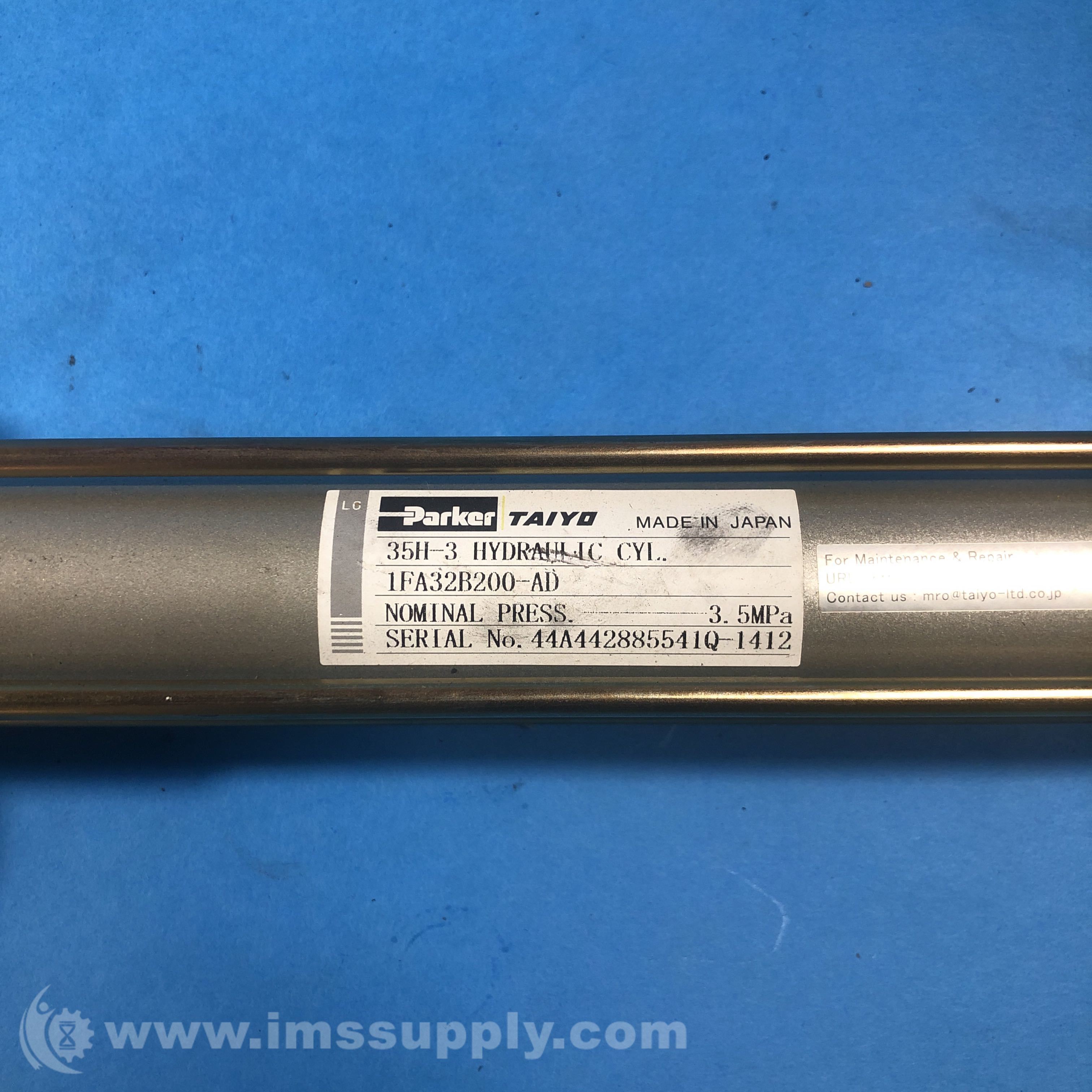 Taiyo Parker 35H3 1FA32B200AD Hydraulic cylinder IMS Supply