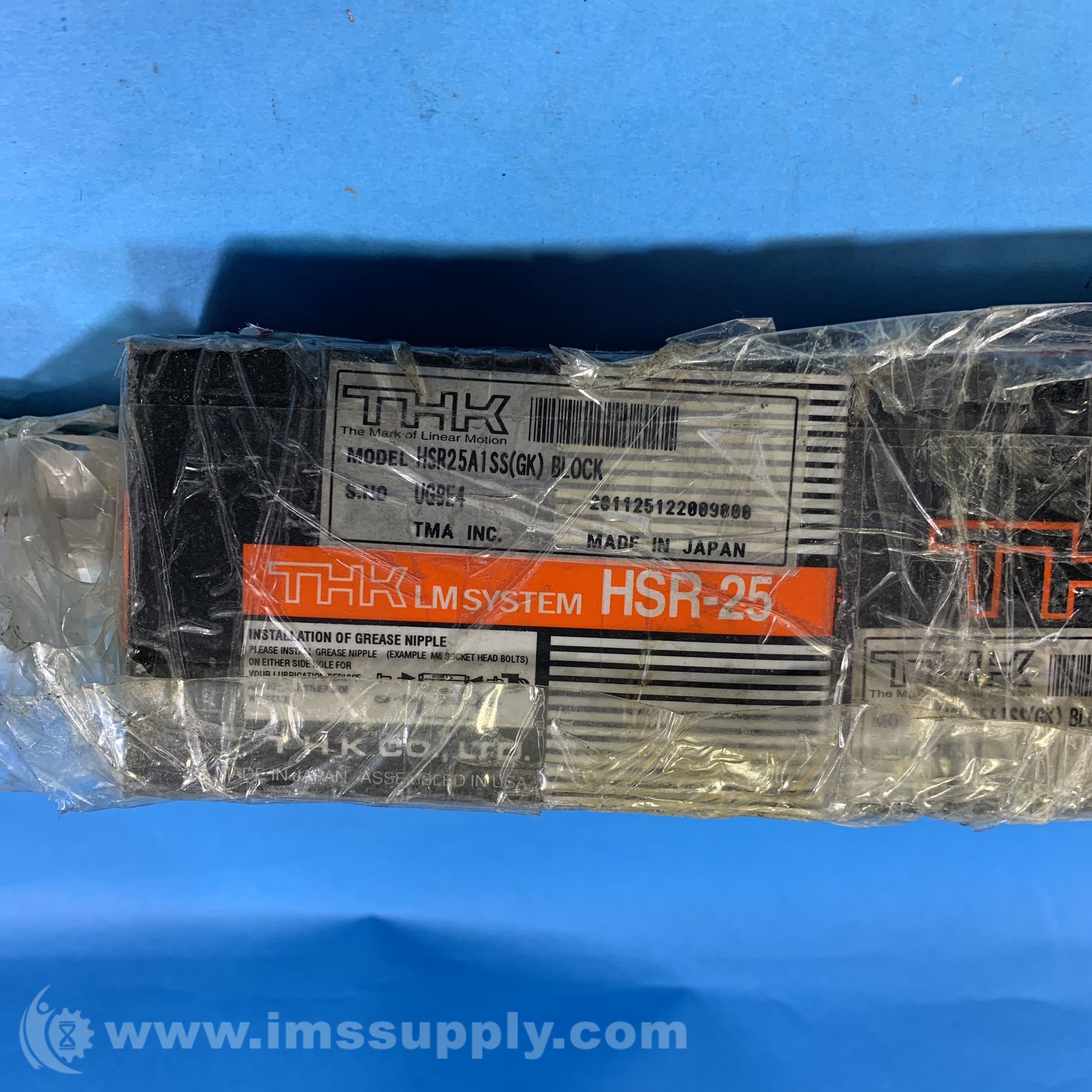 THK HSR25-640L(GK) Rail Linear Guide Assembly - IMS Supply