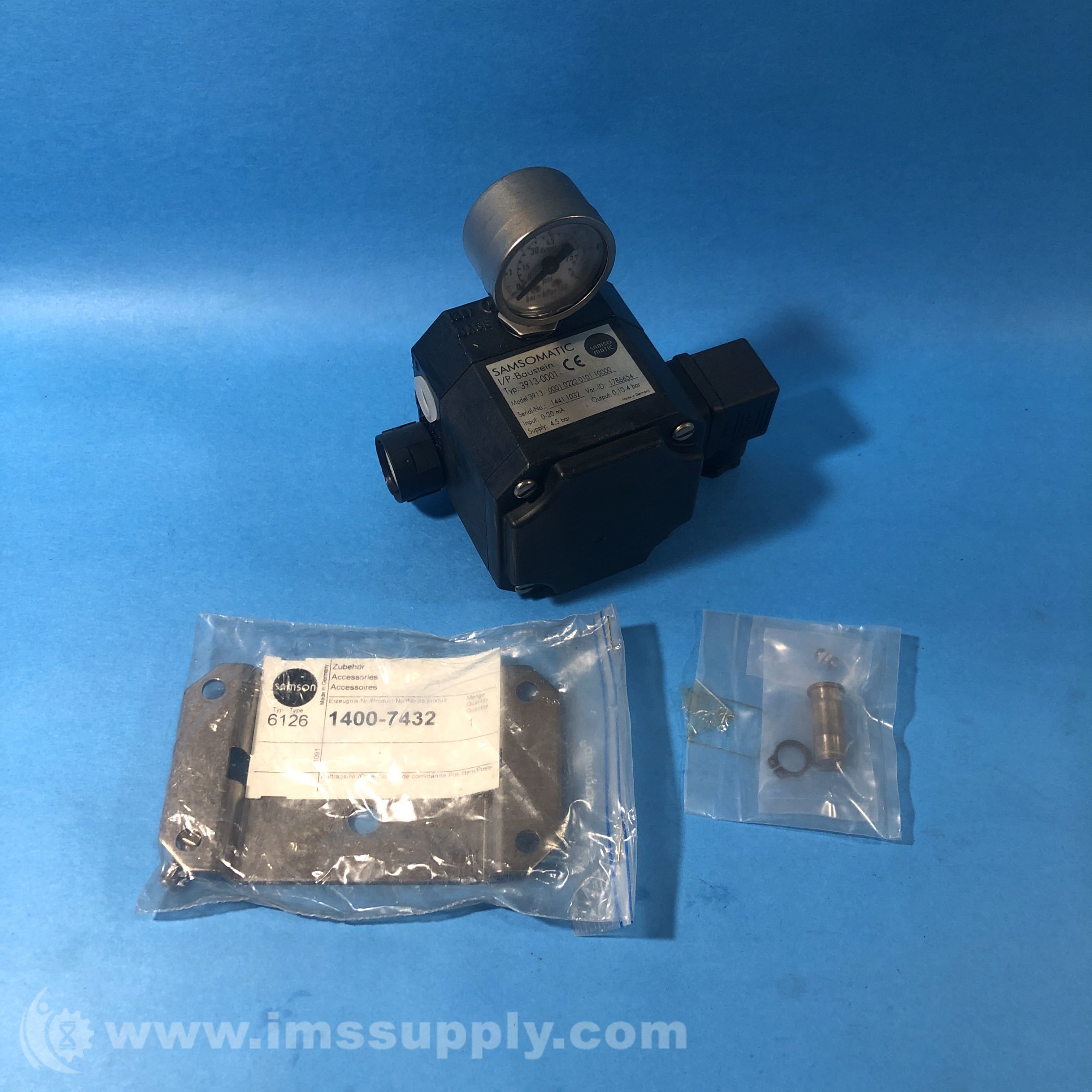 Samsomatic 3913-0001 Electropneumatic Converter - IMS Supply