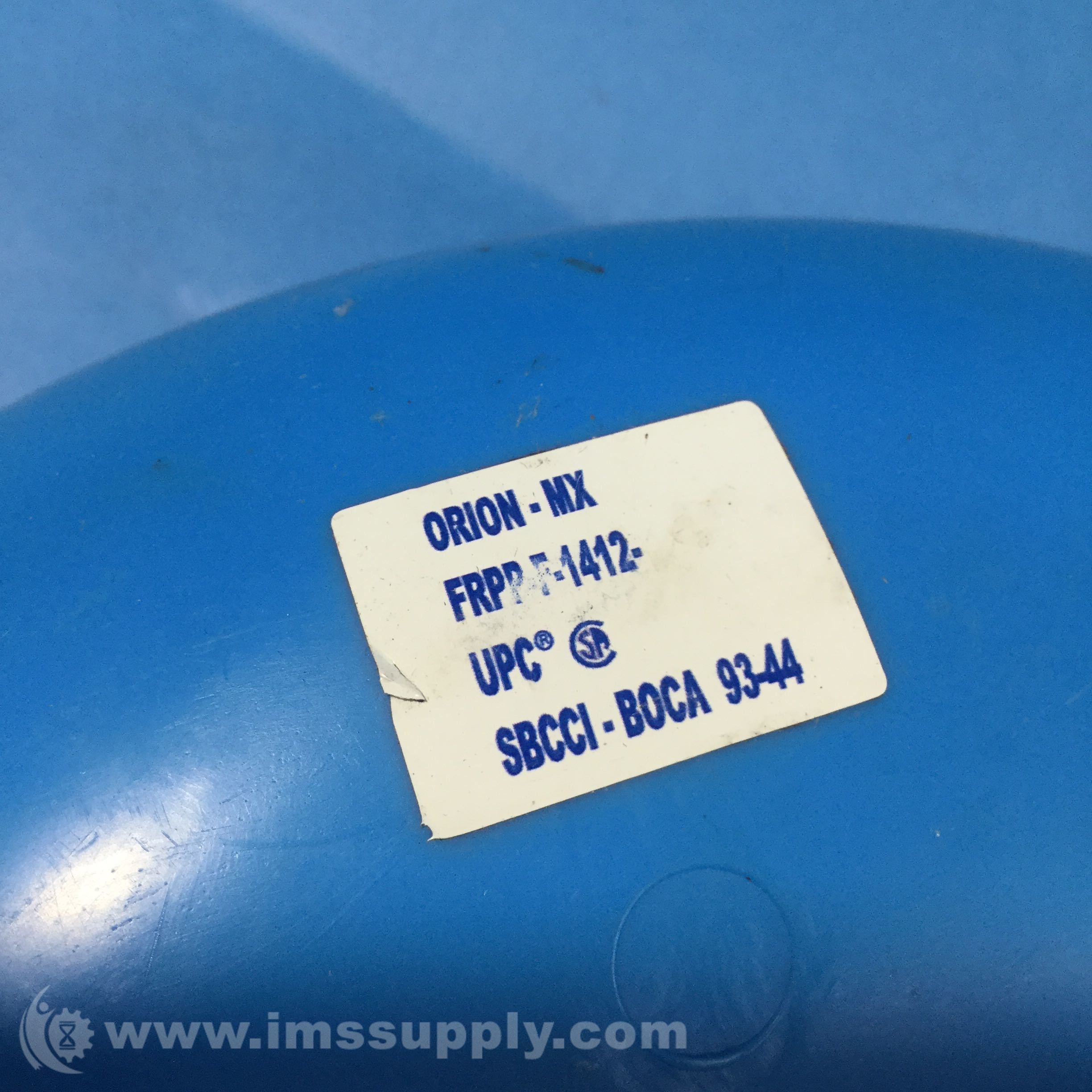 Orion Fittings FRPP-F Fitting, S-Trap - Blueline 15 x 9 x 4 Orion Fittings FRPP-F Fitting, S-Trap - Blueline 15 x 9 x 4