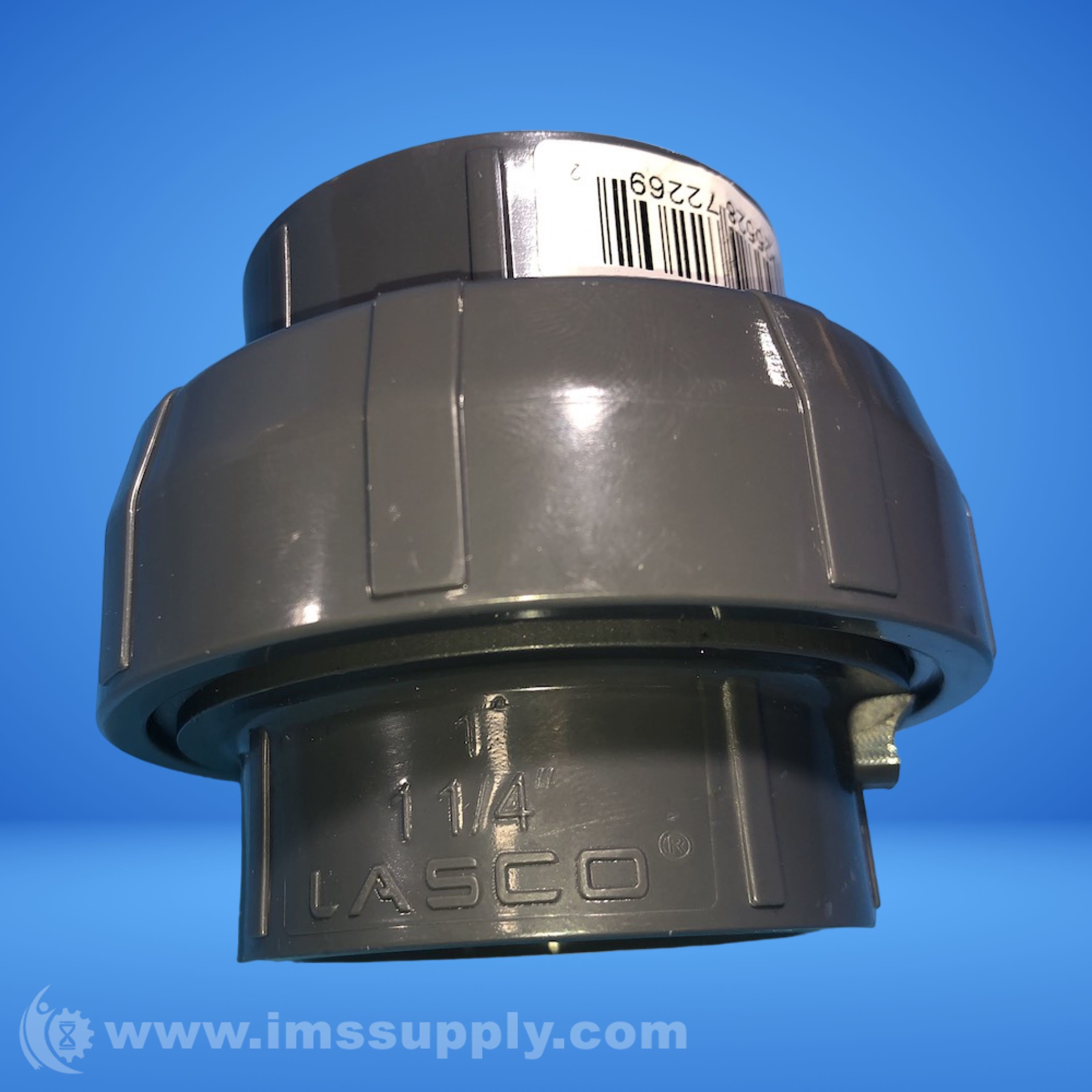 Lasco 898-012 1-1/4 FNPT Threaded Schedule 80 PVC Union - IMS Supply