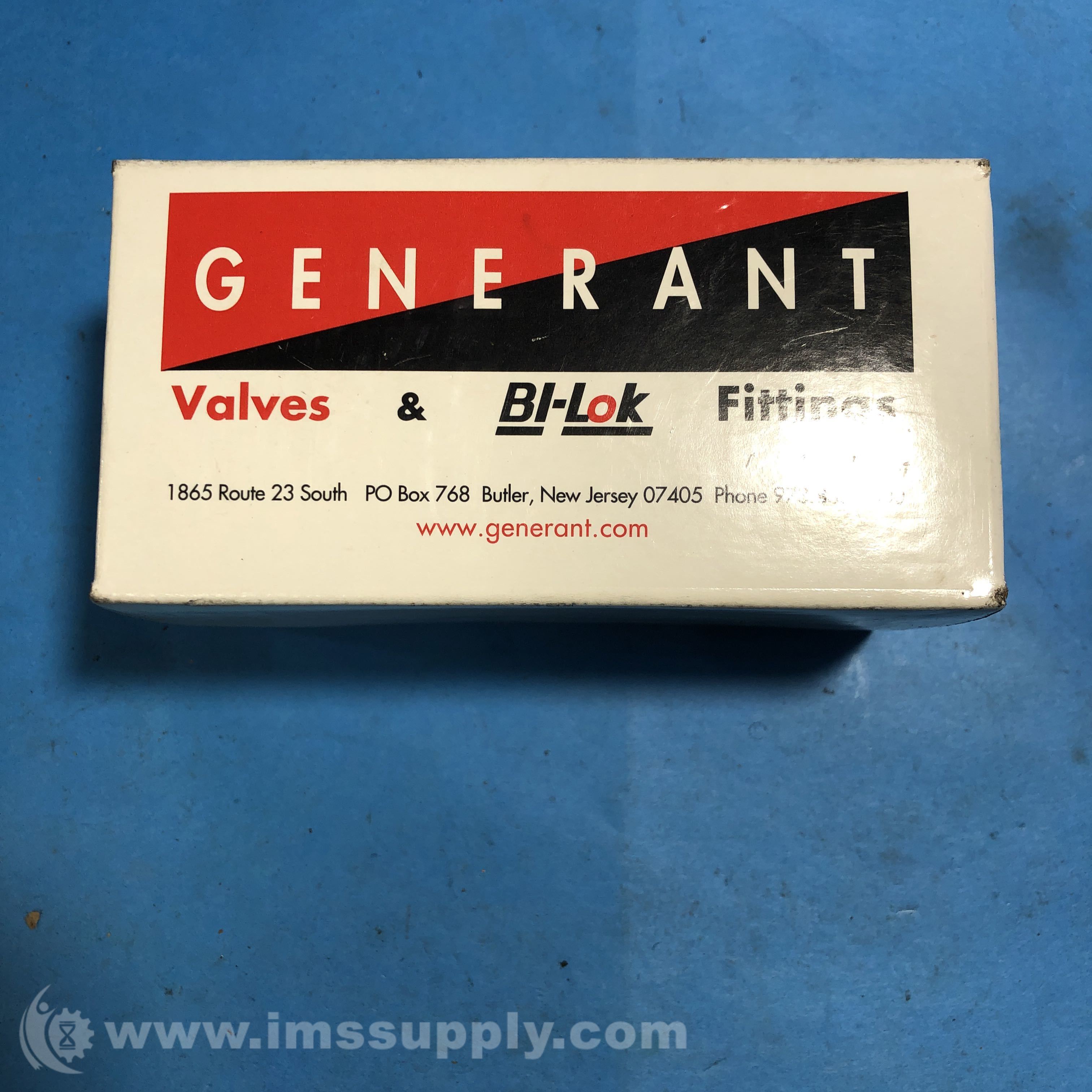 Generant CV-1000B-B-3 Check Valve - IMS Supply