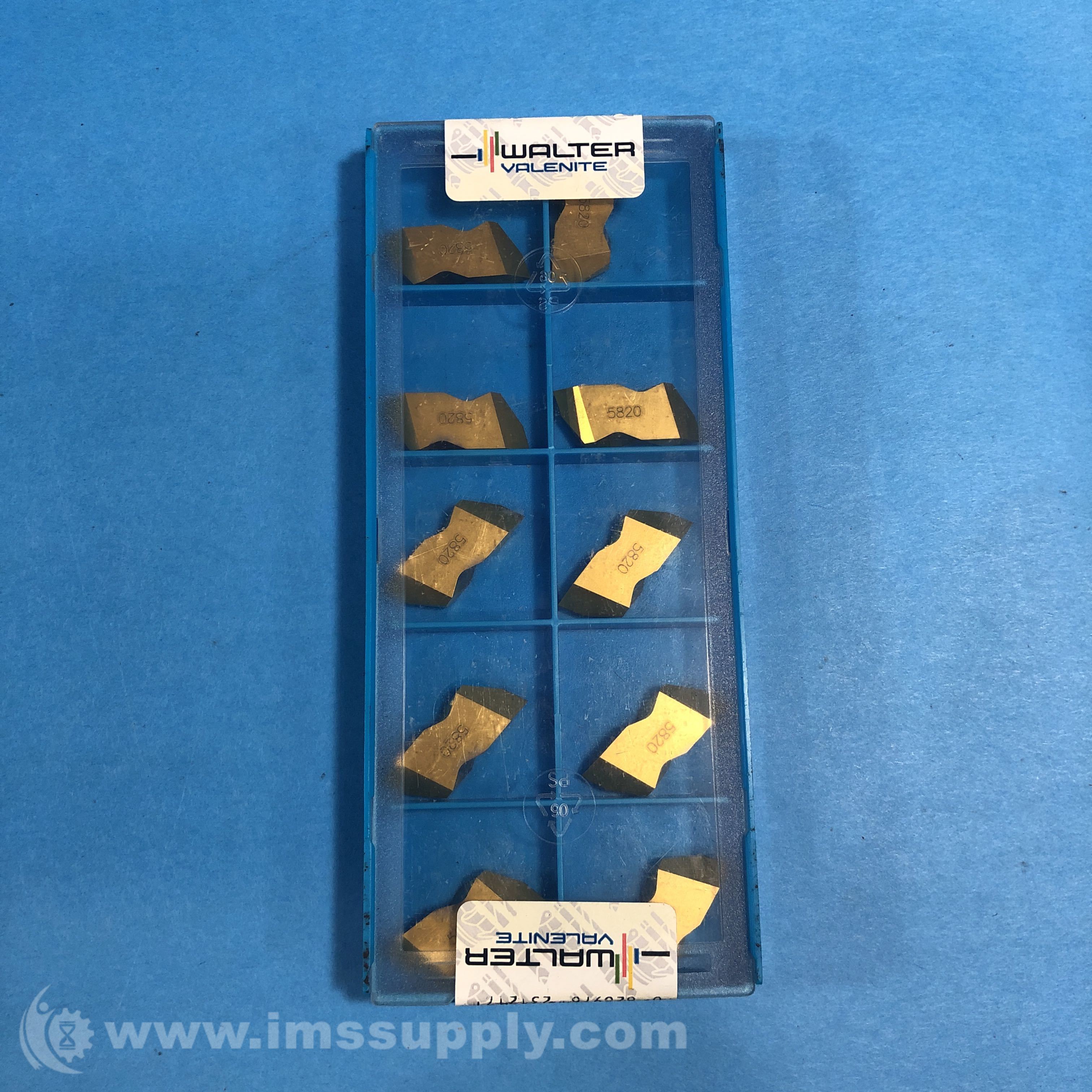 WalterValenite VLT 3R 5820 Pack of 10 VLoc Threading Insert IMS Supply