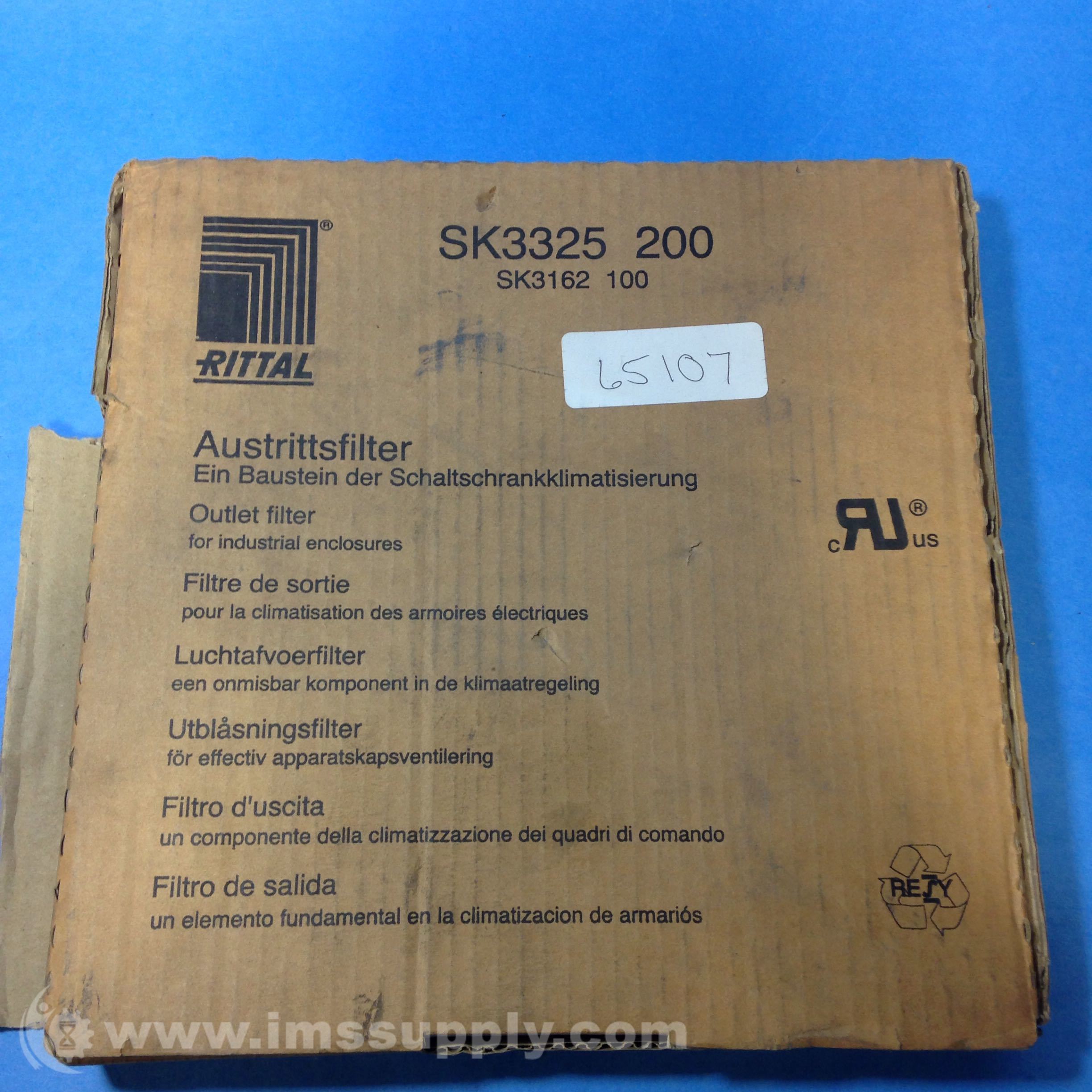 New in Box RITTAL SK3325 200 SK3162 100 Discharge Outlet Filter Grill Kit K11 