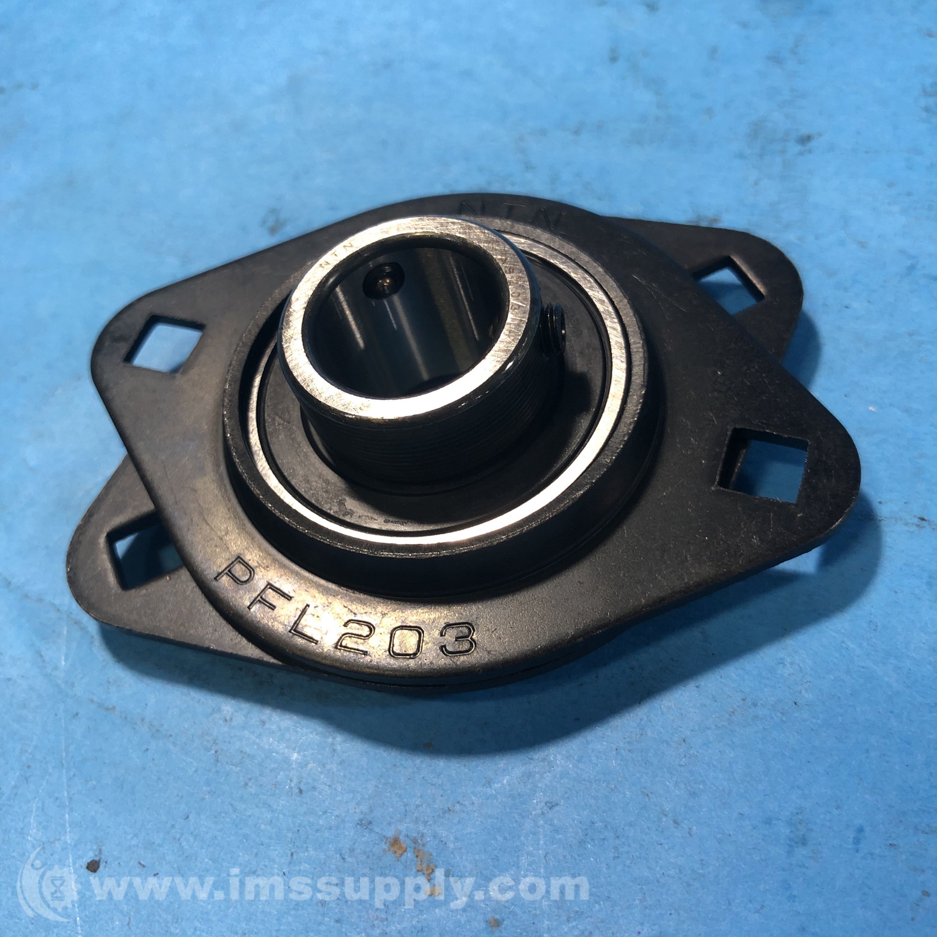 NTN ASPFL203 Flange-Mount Ball Bearing Unit, 2-Bolt Flange - IMS Supply