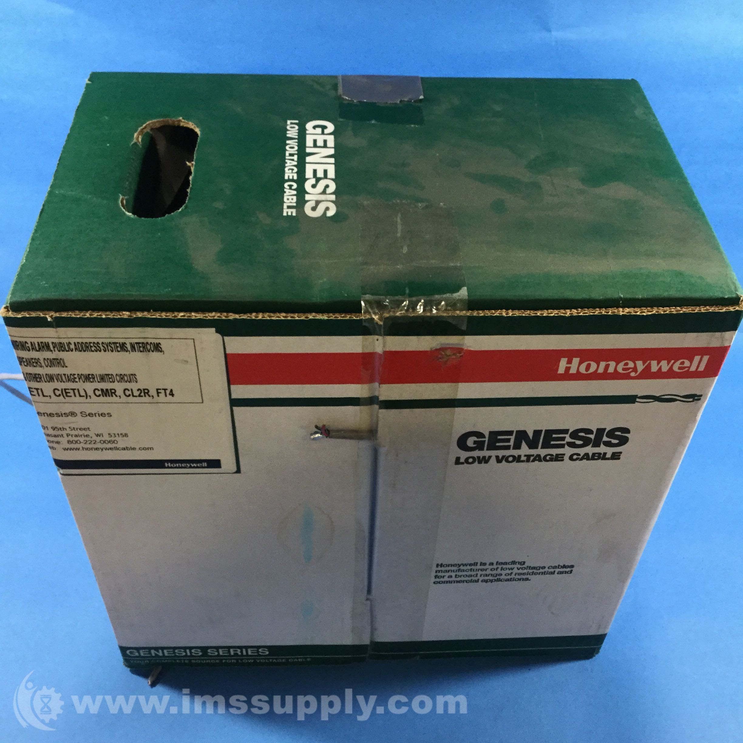 Honeywell 22141109 Genesis Cable 18/2 Str OAS CMR/FT4 1M BX GRY IMS