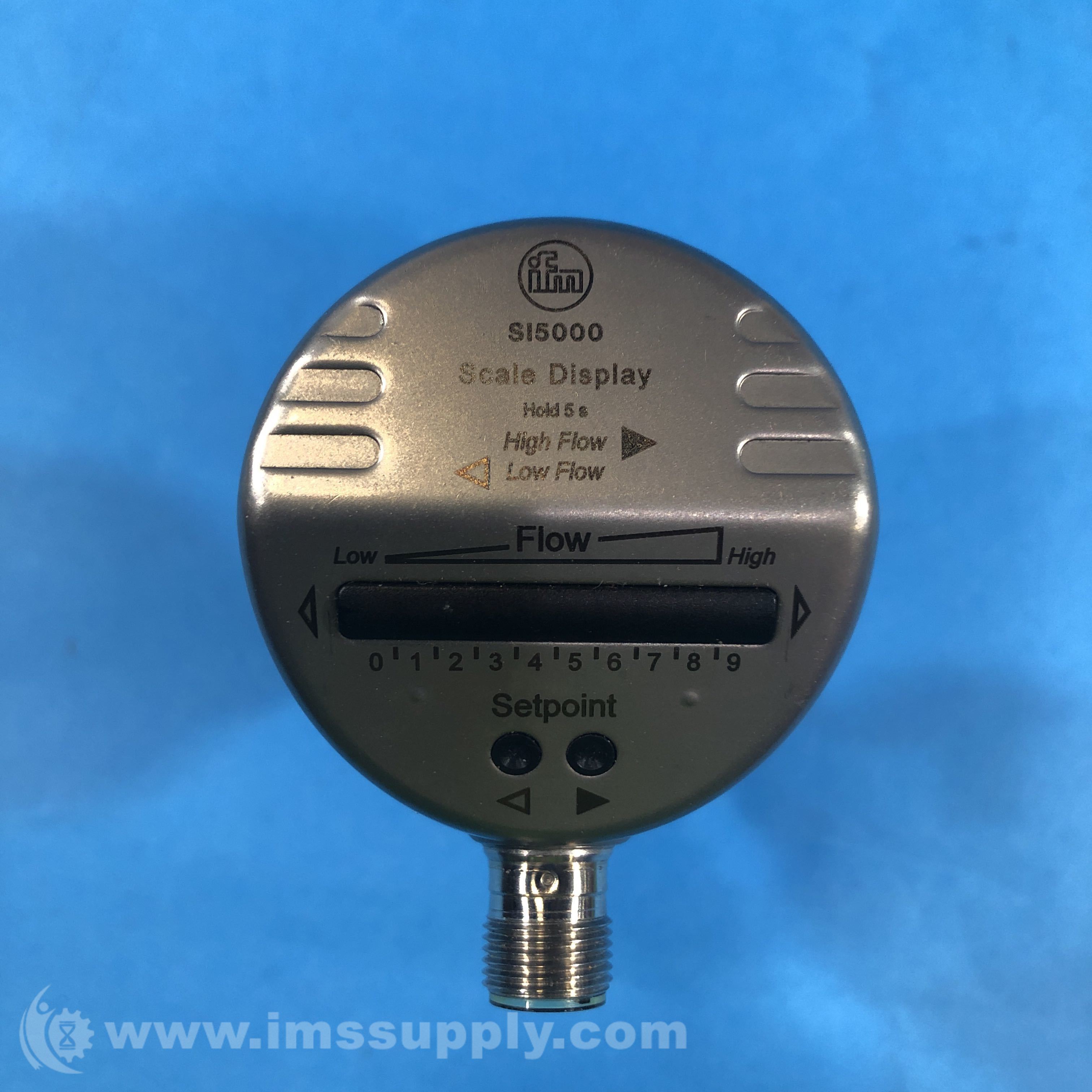 Ifm SI5000 Flow Sensor Monitor 45mm Probe, 33000cm/s Range IMS Supply