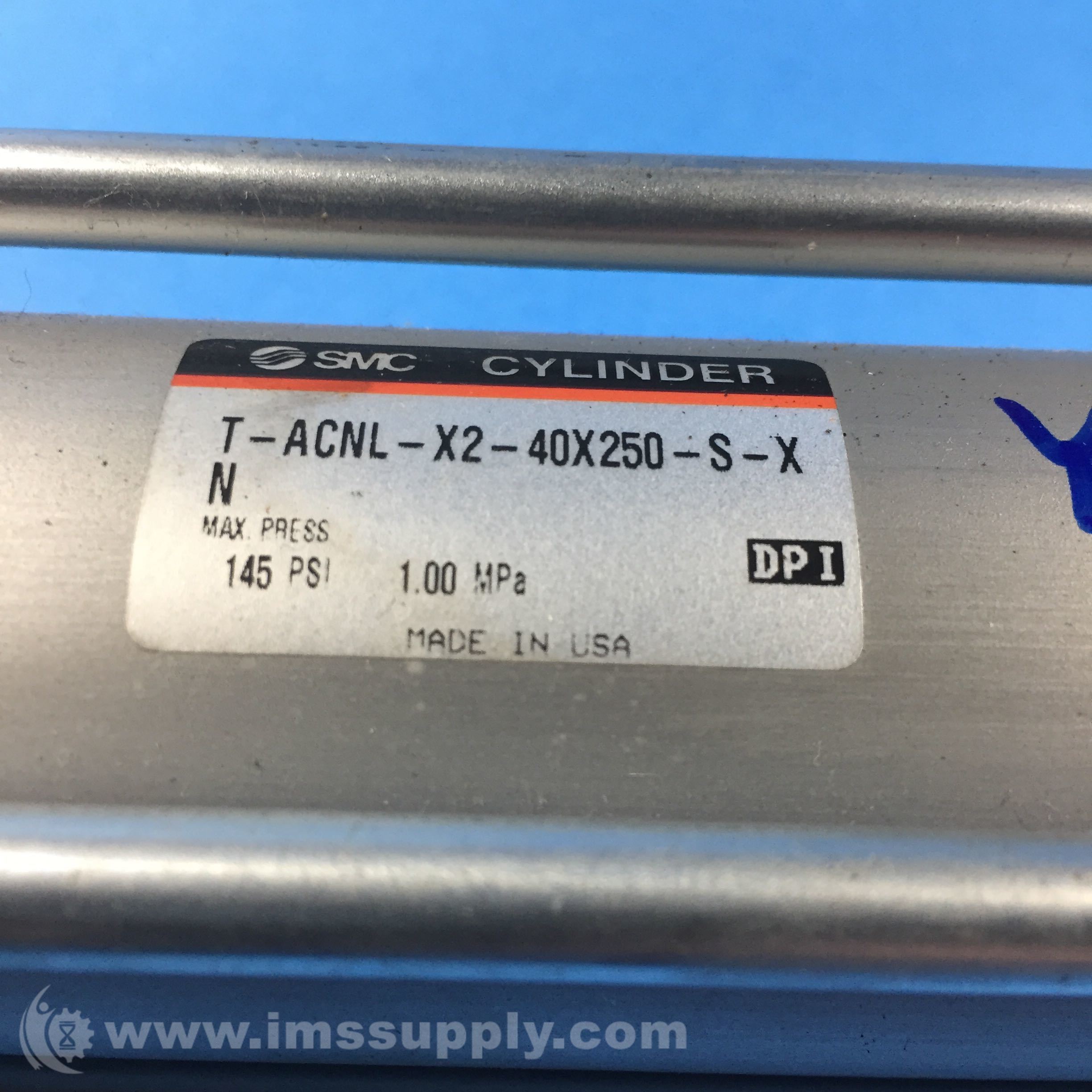 SMC TACNLX240X250SXN Pneumatic Cylinder, Tie Rod, 145 PSI IMS Supply