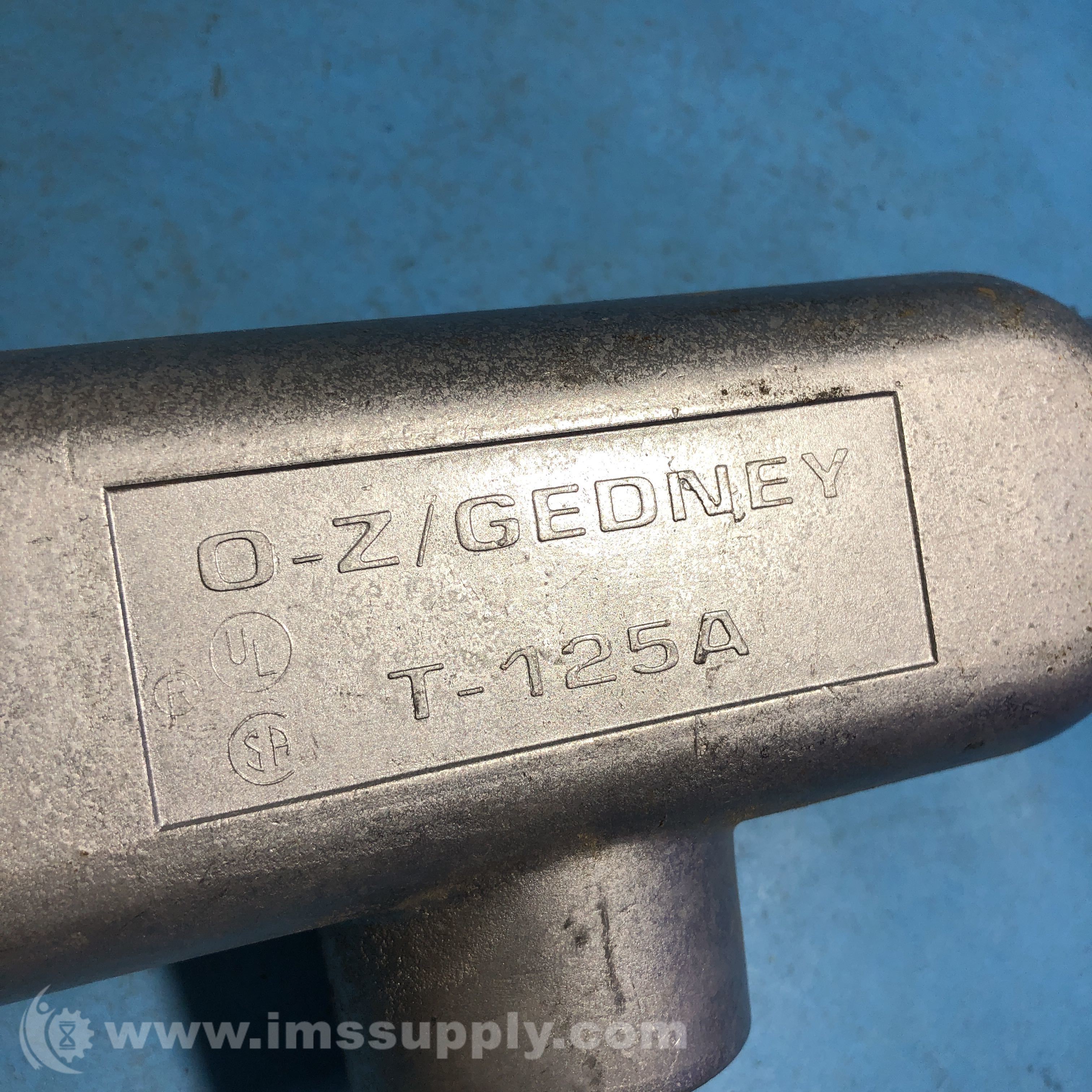 OZ Gedney T125A 11/4 to 11/2 Type T Conduit Outlet Body IMS Supply
