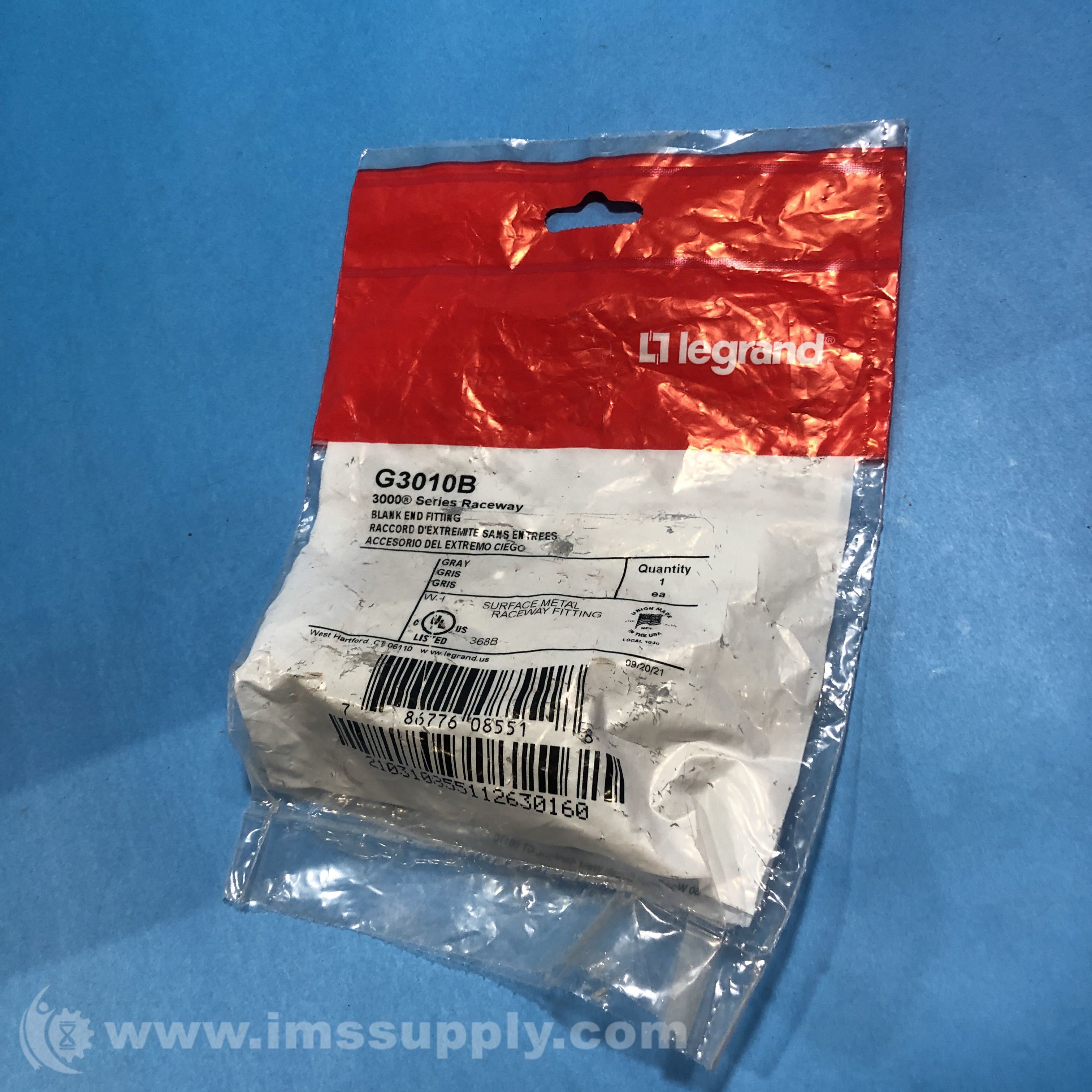 Legrand G3010B 3000 Series Surface Metal Raceway Fitting IMS Supply