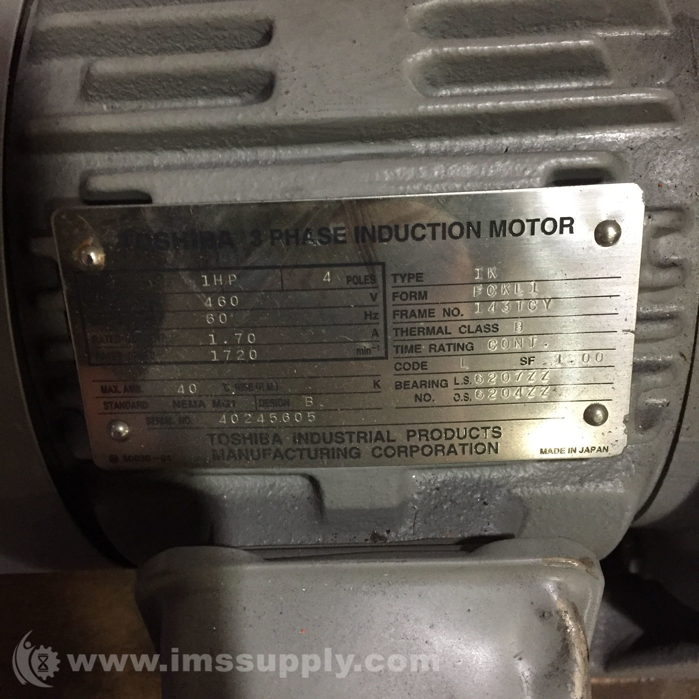 定期入れの 送料込み 東芝 TOSHIBA モーター IK ＤＢＫ8 ３.７kw 新品 未使用 電動工具 工具、DIY用品  住まい、インテリア￥11,900-dindikbud.demakkab.go.id