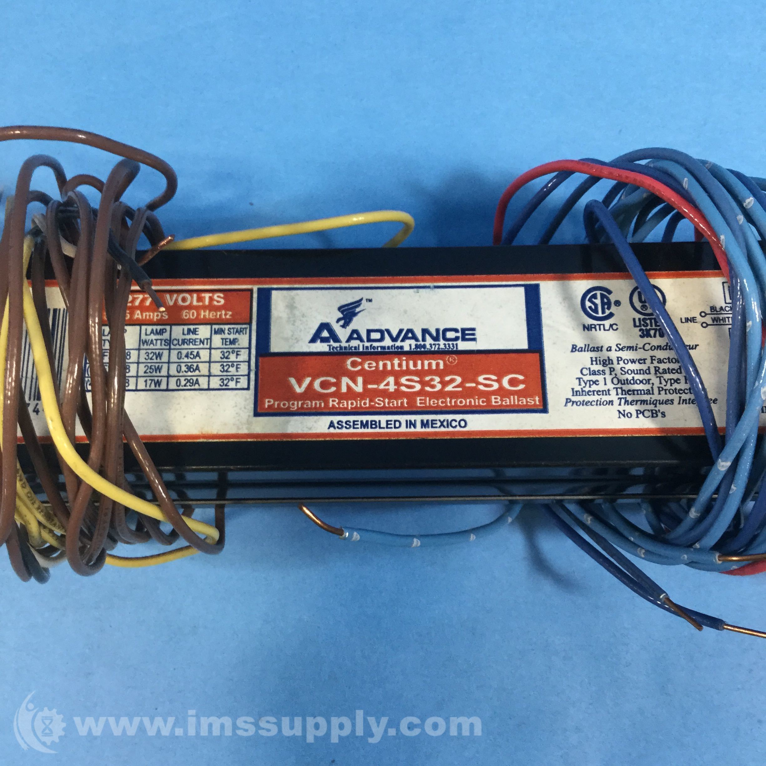 Advance VCN-4S32-SC Electronic Ballast - IMS Supply, image size:2448x2448