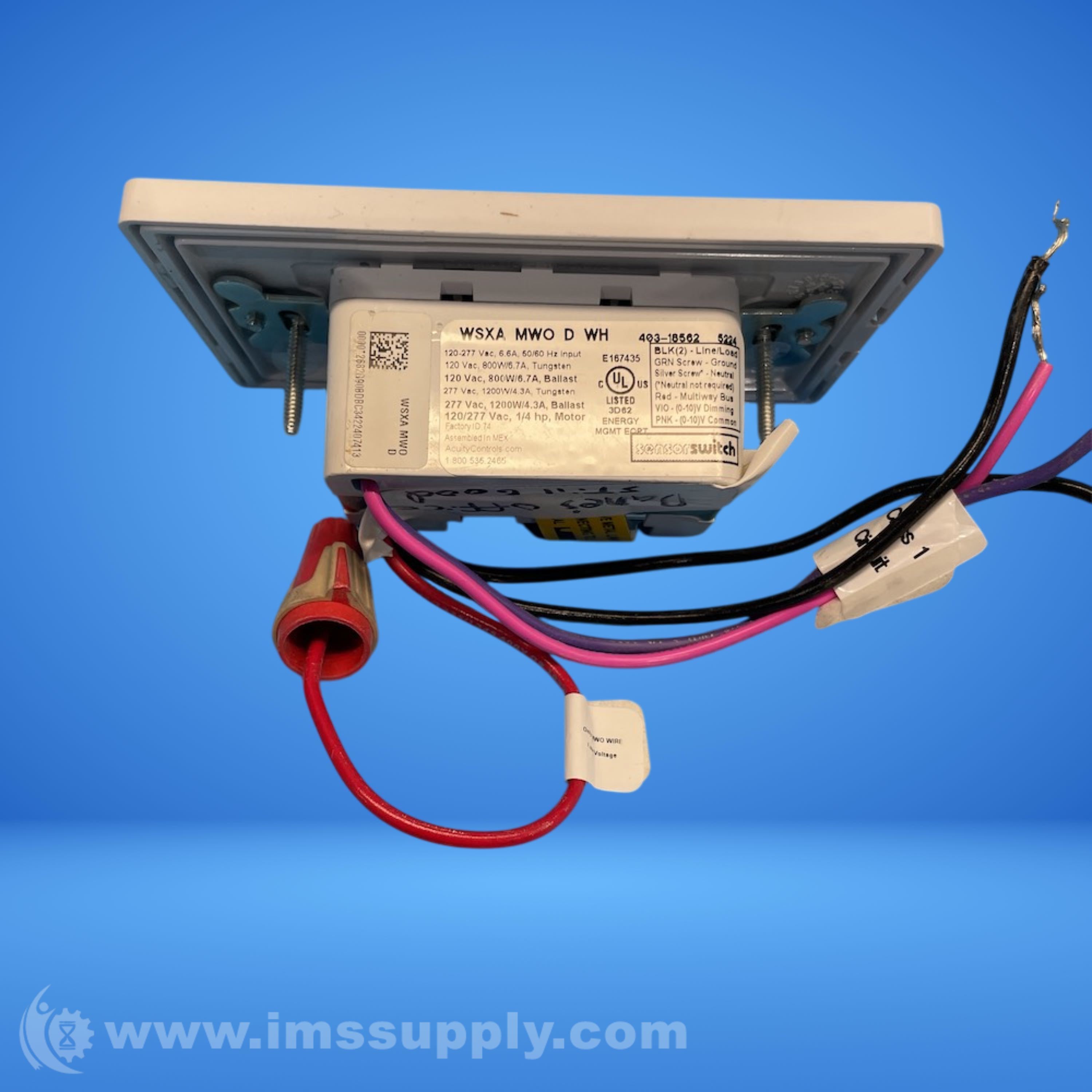 Acuity Controls WSXA MWO D WH Occupancy Sensor - IMS Supply