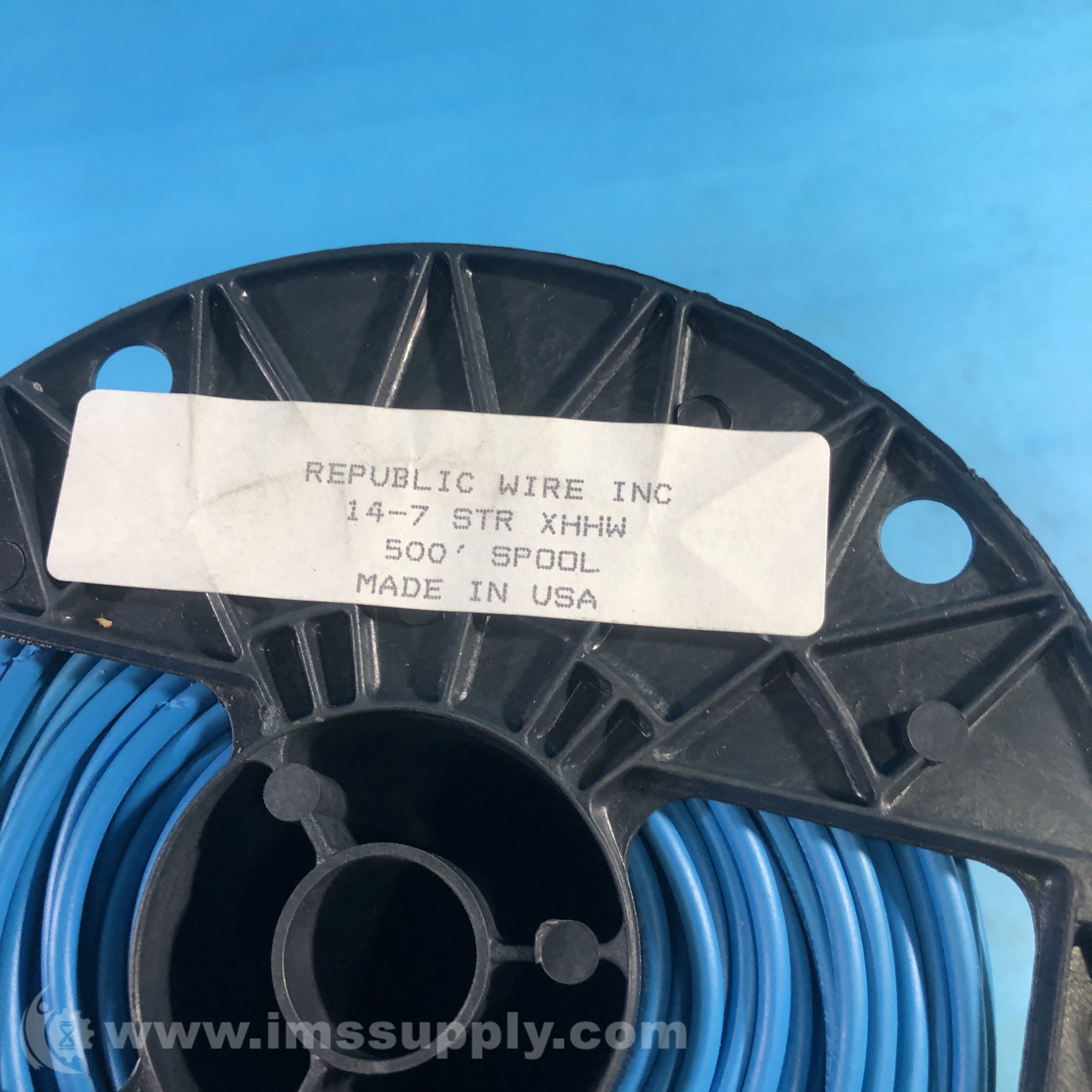 Republic Wire Inc 14-7 STR XHHW Spool of 500 Feet Cable - IMS Supply