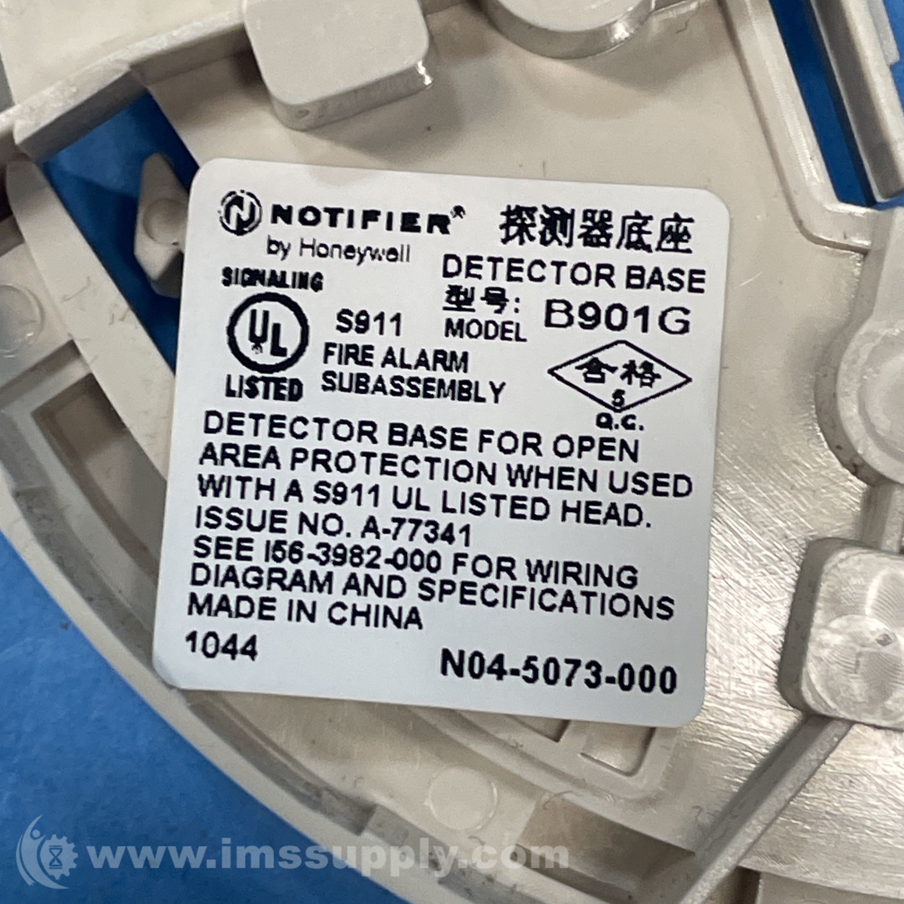 Notifier Co B901G Detector Base - IMS Supply