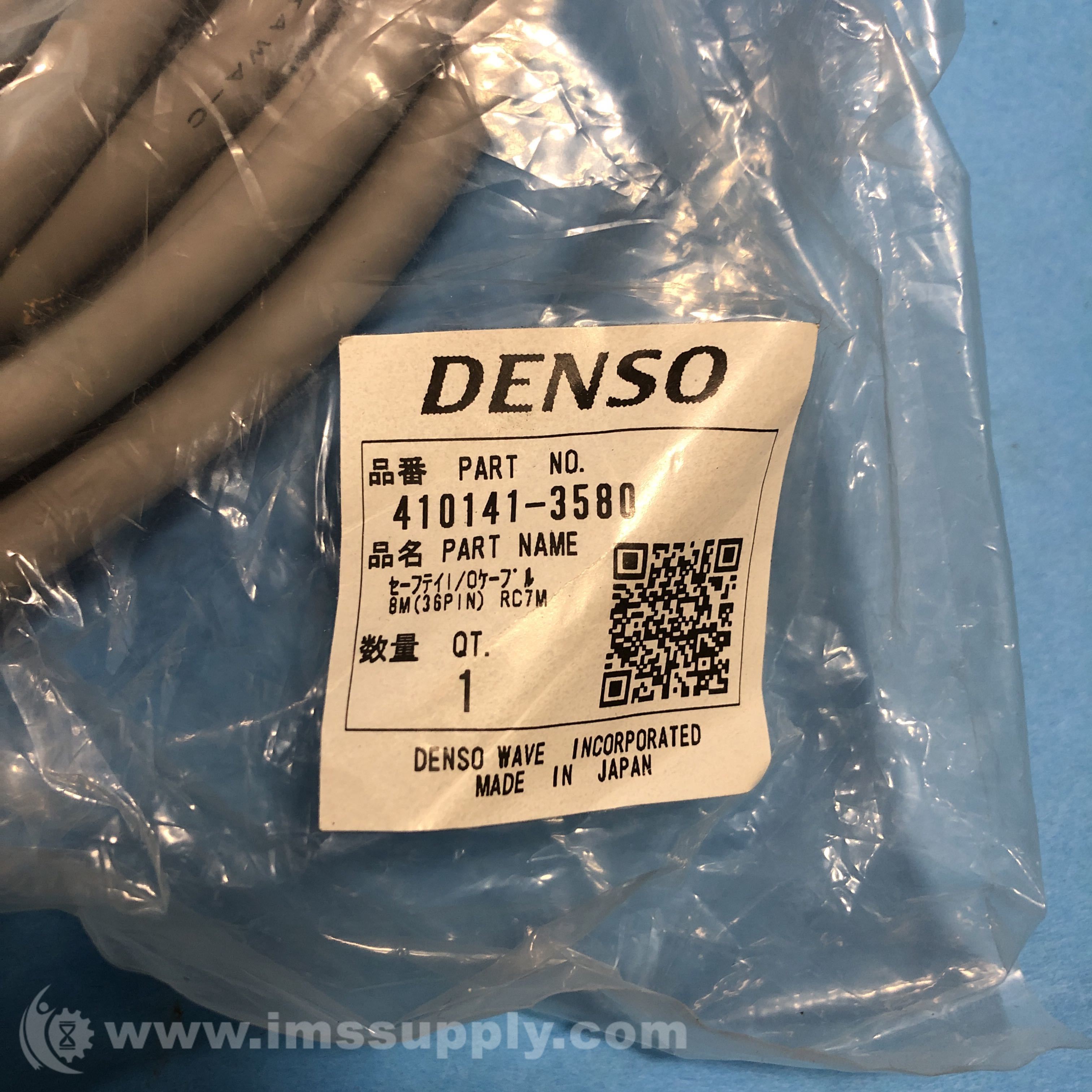 Denso 4101413580 Safety I/O Cable, RC7M IMS Supply