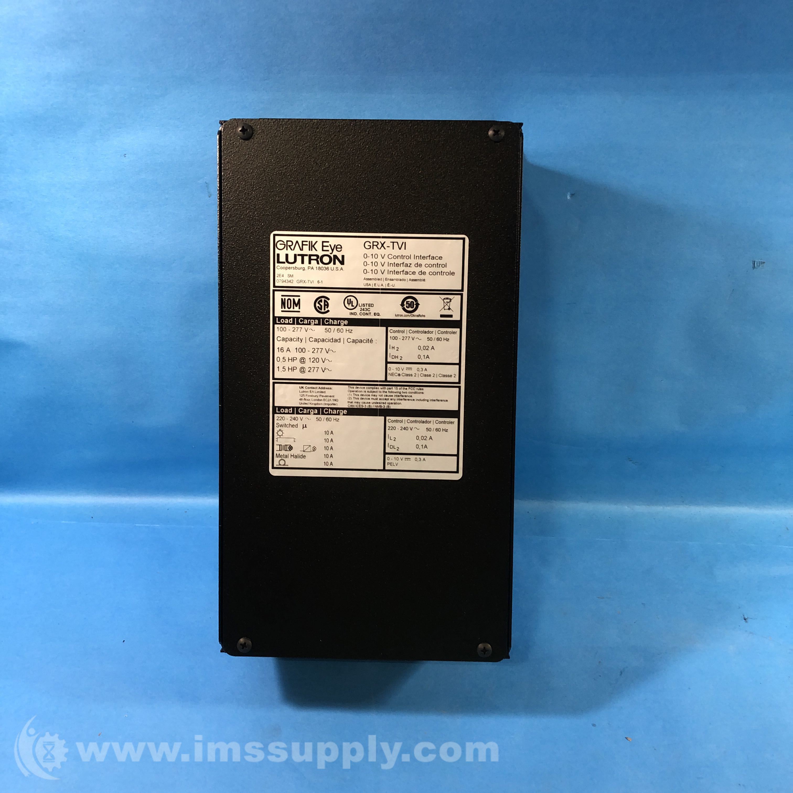 Lutron GRXTVI Dimmer Interface IMS Supply