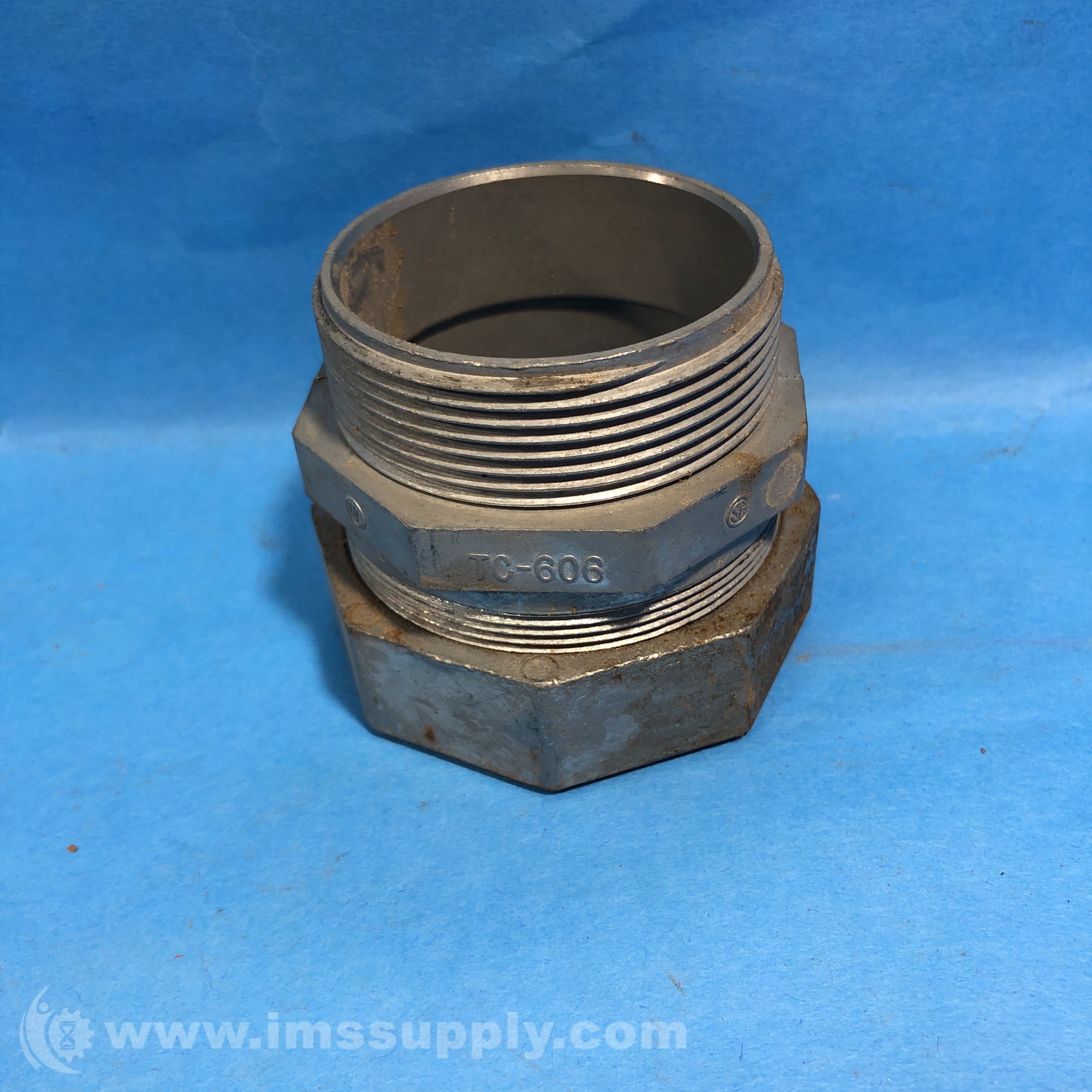 NEER TC-606 Non-Insulated Straight Gland Compression Connector - IMS Supply