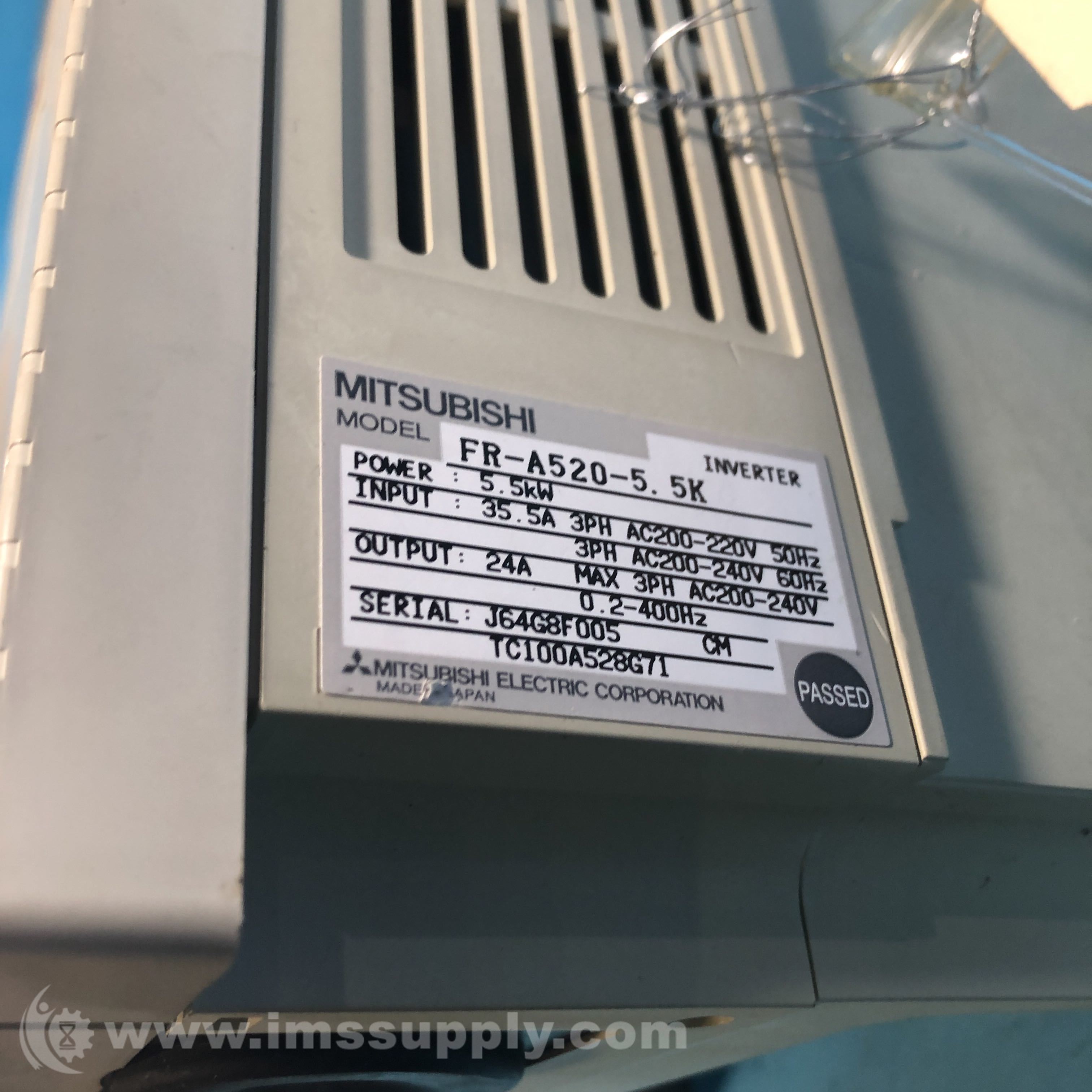 MITSUBISHI FR-A520-5.5K インバータ 24A AC200-240V www.distribella.com