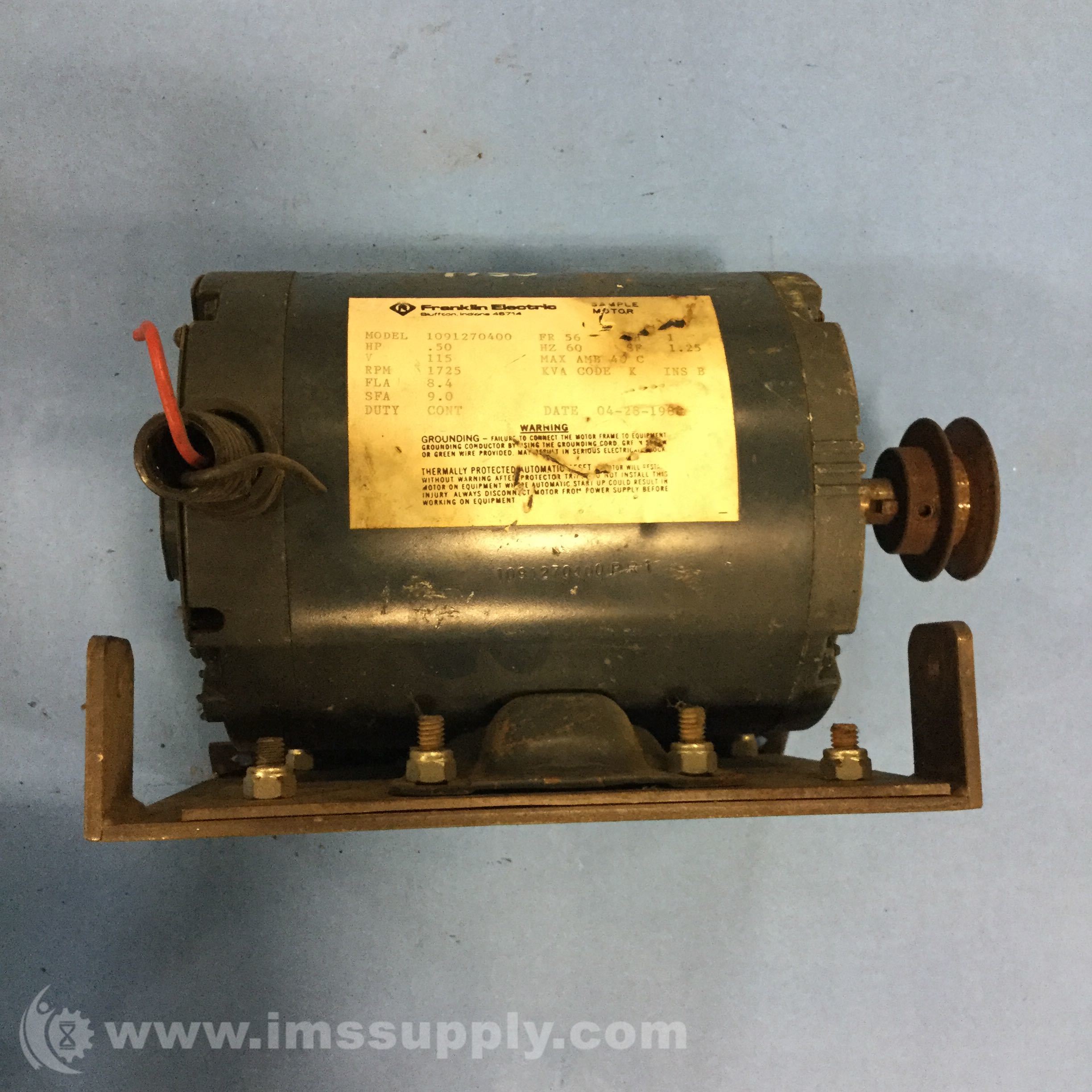 Franklin Electric Motor Model Number