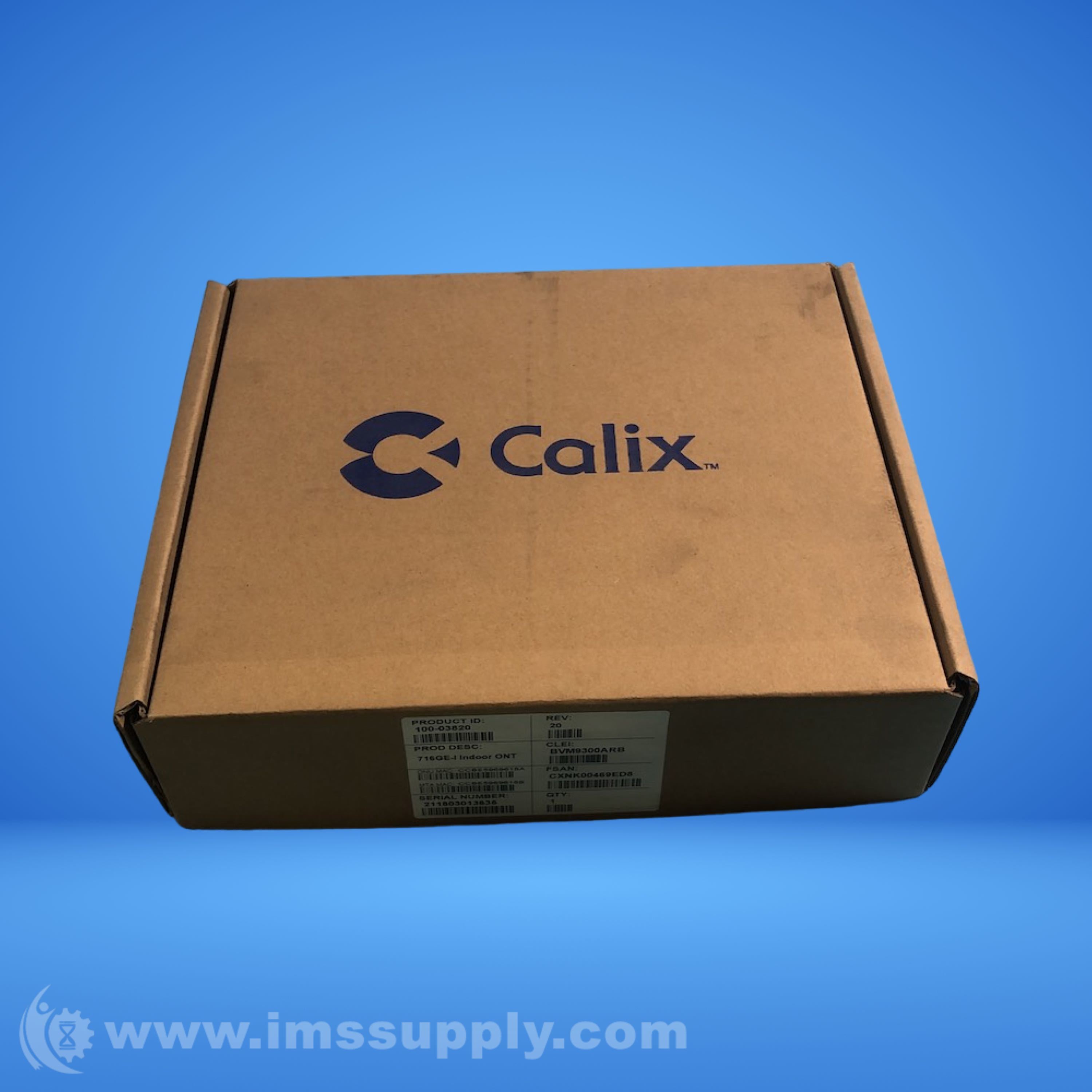 Calix 10003820 716GEI01 ONT Fiber Optical Network Terminal IMS Supply