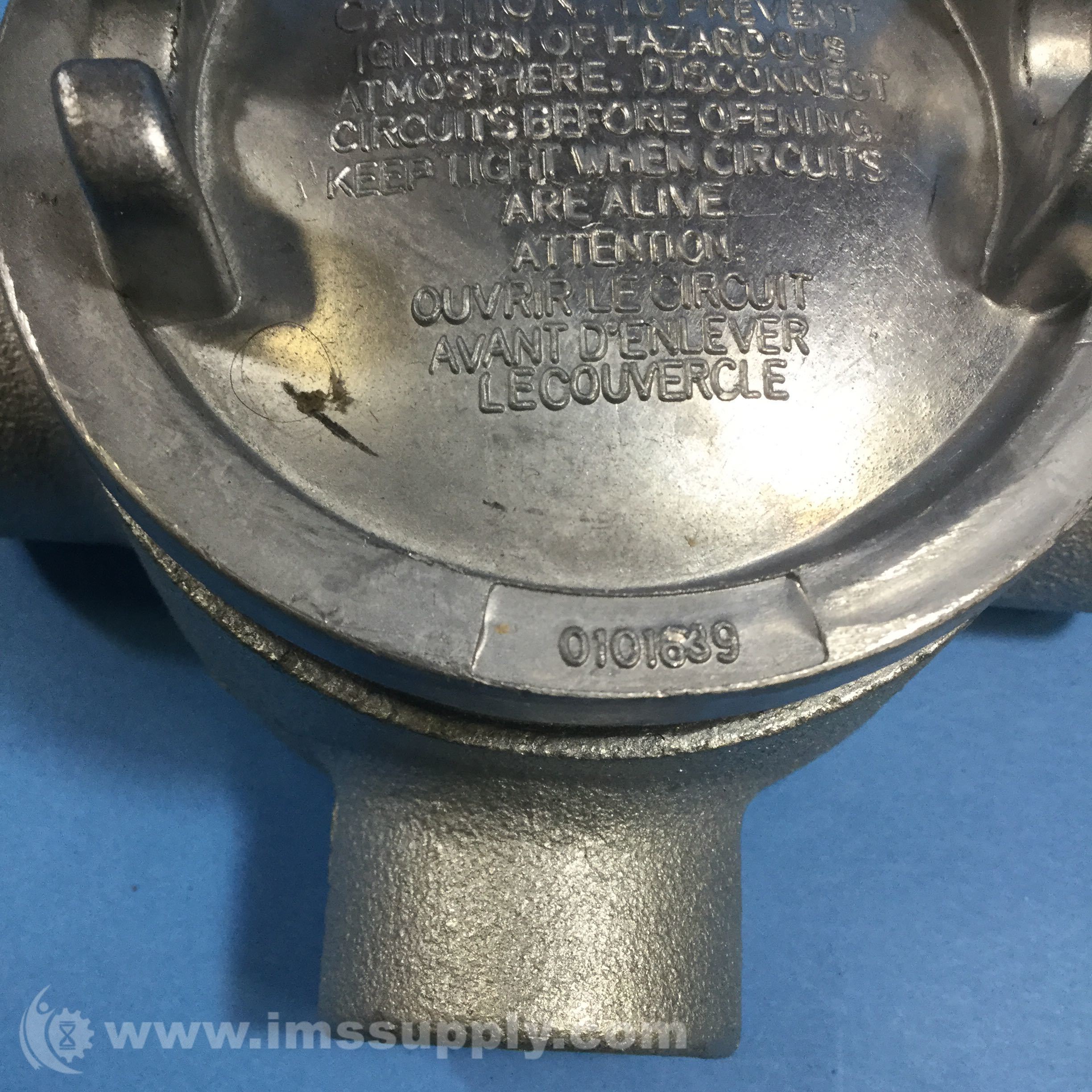 Cooper CrouseHinds 0101639 Cap Aluminum Conduit Fitting IMS Supply